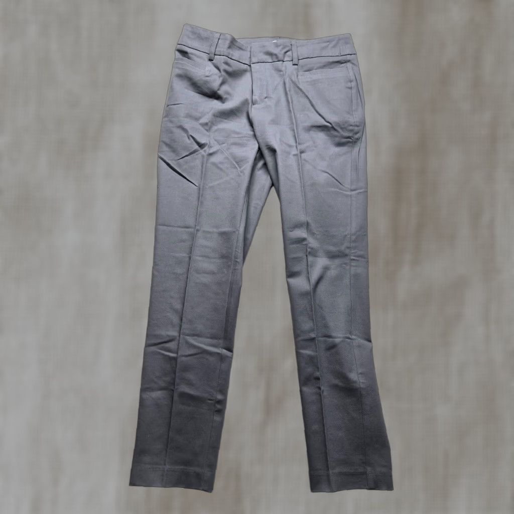 Vintage Cato Pants Solid Gray Knit Polyester Pull On Career Ankle Straight 80s 90s Preppy Women Regular Size 32 Adult Womens Grow? Size 38" / US 16 / IT 52 - 1 Thumbnail