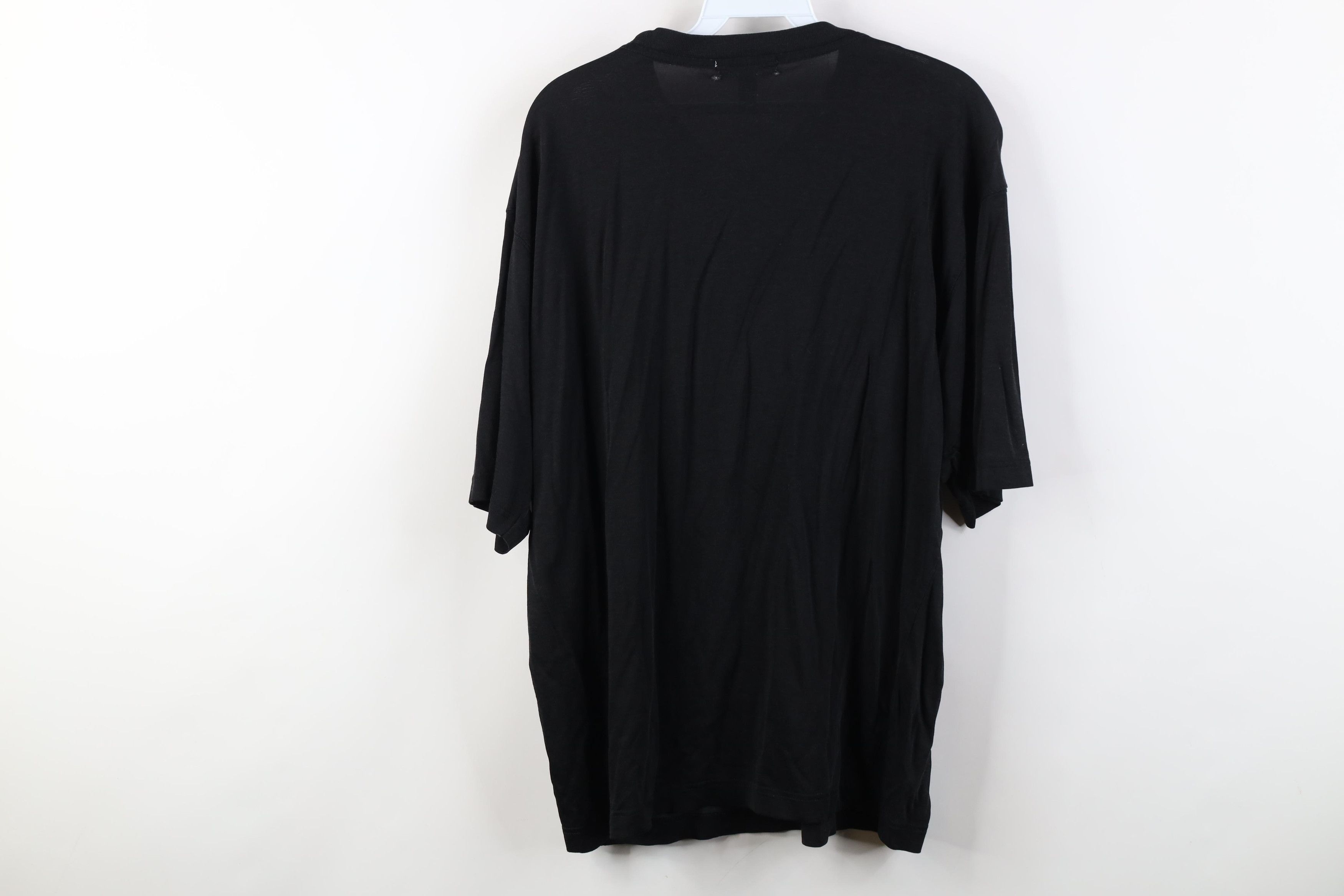Vintage Vintage 90s Streetwear Gabardine Blend Knit Blank T-Shirt Size US M / EU 48-50 / 2 - 9 Thumbnail