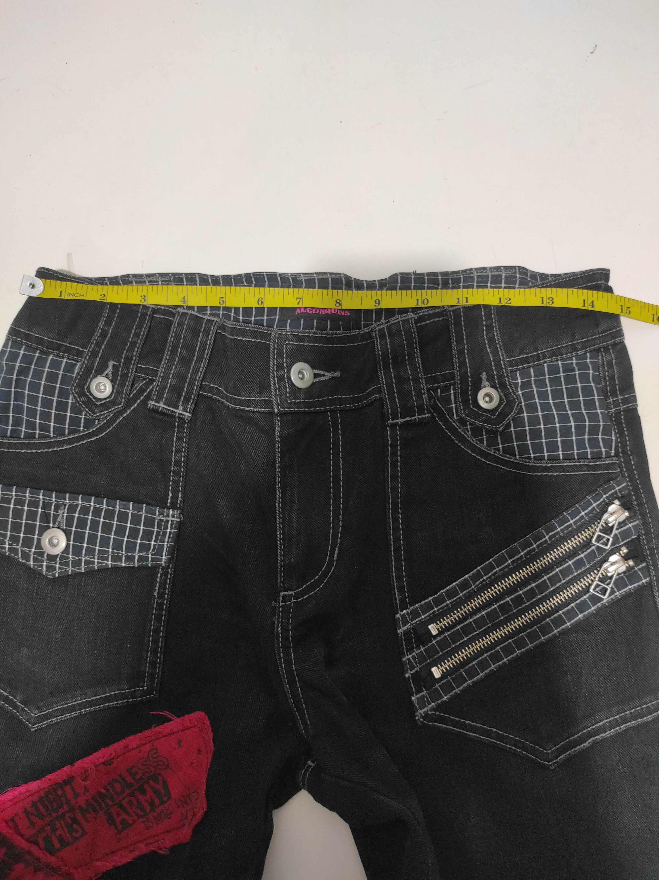 If Six Was Nine Algonquins Punk Multizipper Distressed Jeans Pants Size US 29 - 20 Thumbnail
