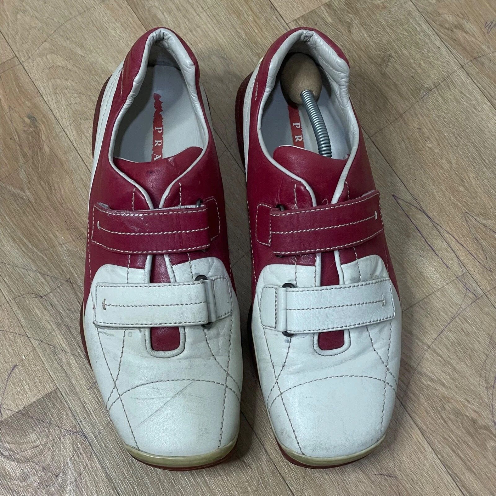 Prada PRADA Linea Rossa Shoes Leather Sneakers Low Top made italy Size US 10 / EU 43 - 5 Thumbnail