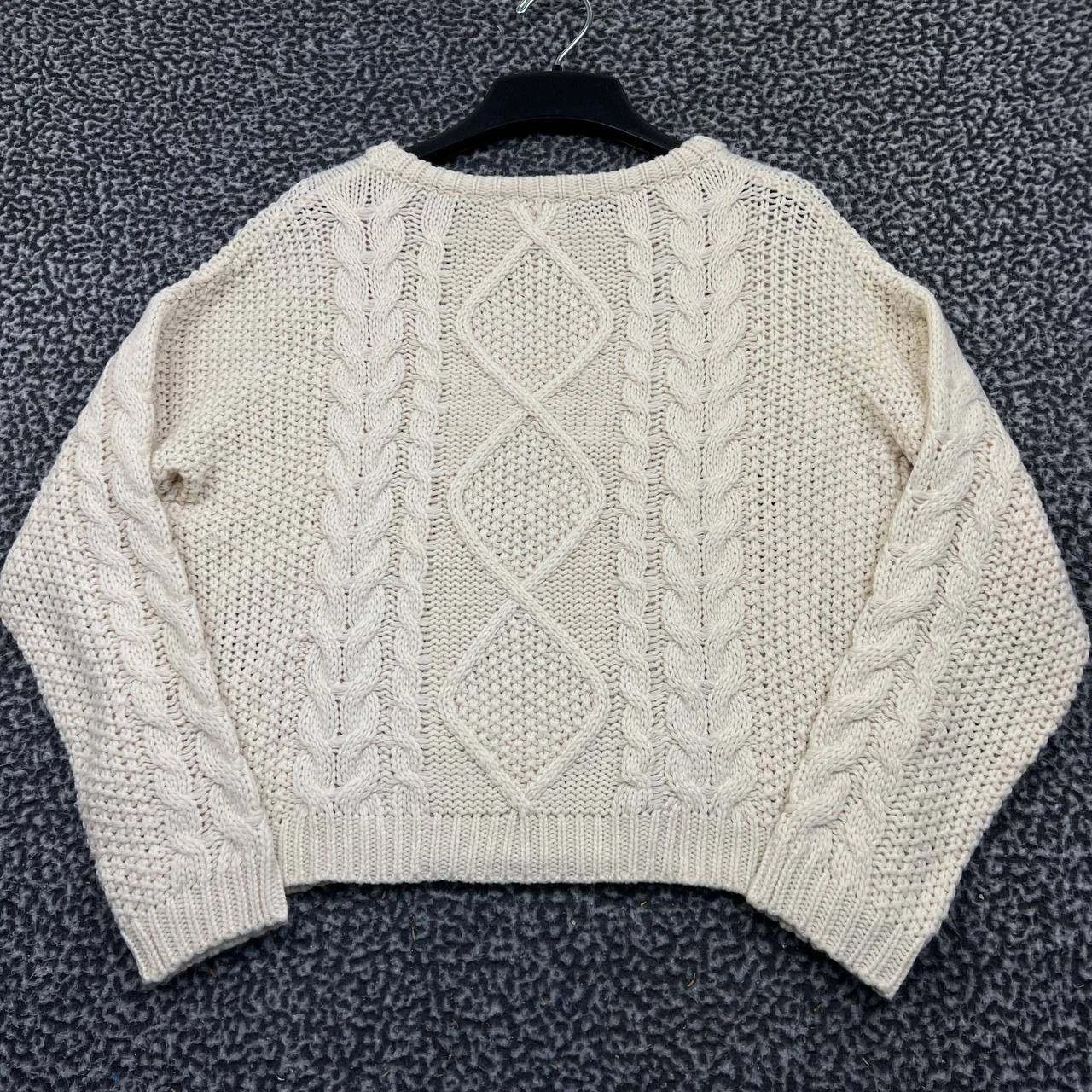 Other Olivia Grey Sweater Women Cable Knit Pullover Long Sleeve M Size M / US 6-8 / IT 42-44 - 2 Thumbnail