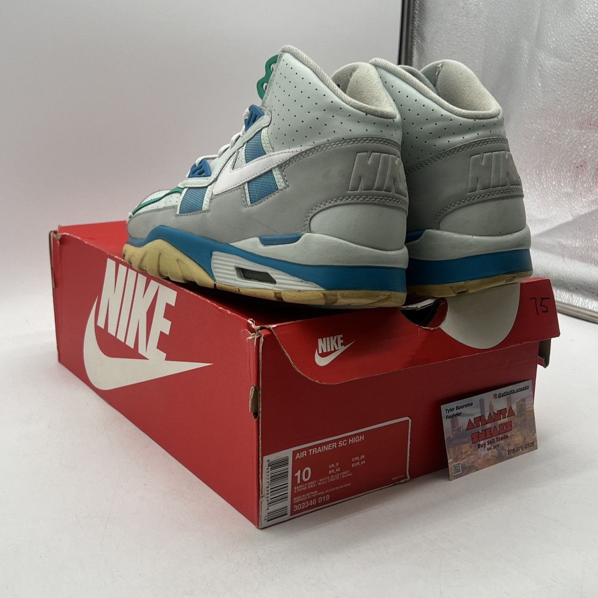 Nike Air trainer high barely blue orbit Size US 10 / EU 43 - 4 Thumbnail