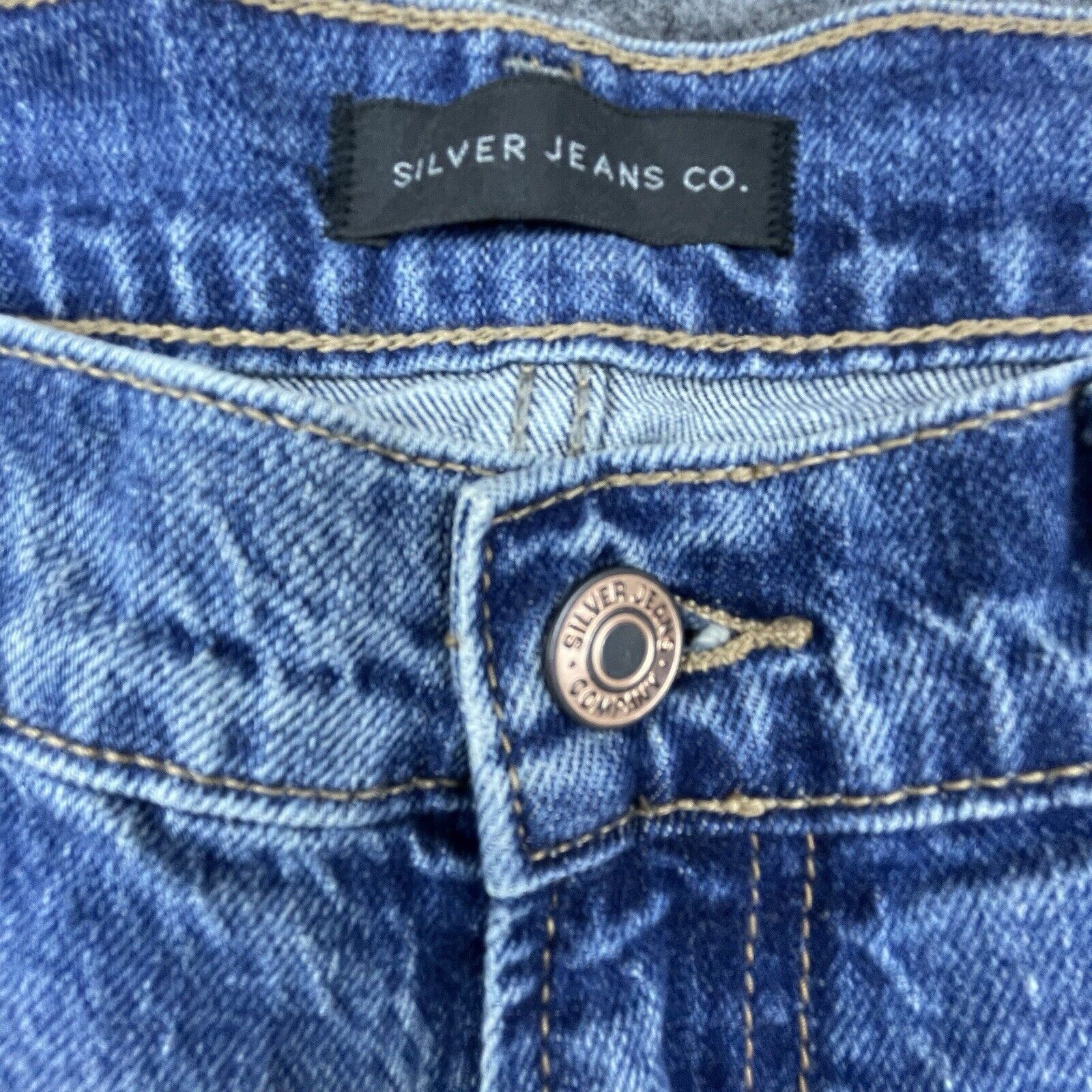 Silver Jeans Co. Silver Jeans Co Women 31 Frisco Straight Western Glove Works Size 31" - 3 Thumbnail