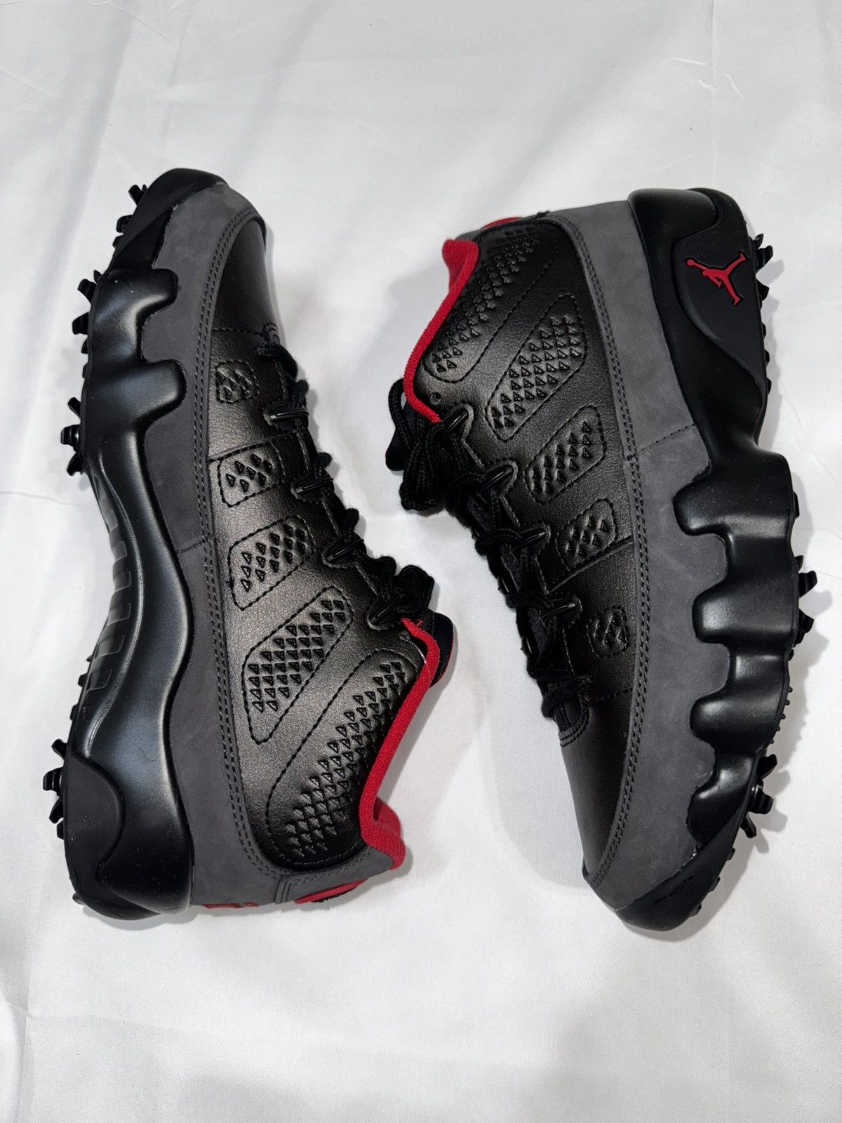 Jordan Brand 2024 Air Jordan 9 Low 'Charcoal' Cleats Size US 7 / EU 40 - 2 Thumbnail