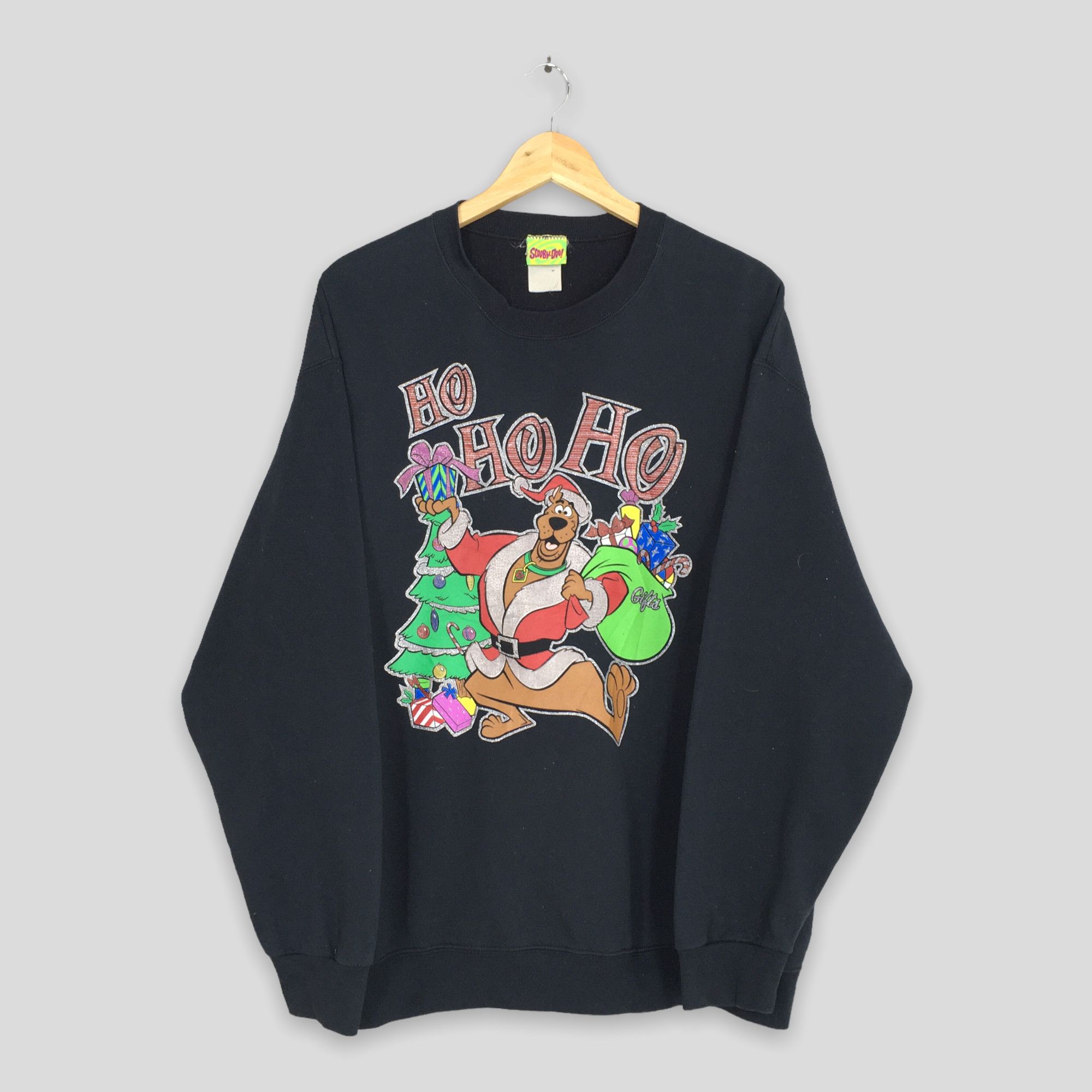 Vintage Scooby-Doo! Scary Movies Christmas Black Sweatshirt XL Size US XL / EU 56 / 4 - 1 Thumbnail
