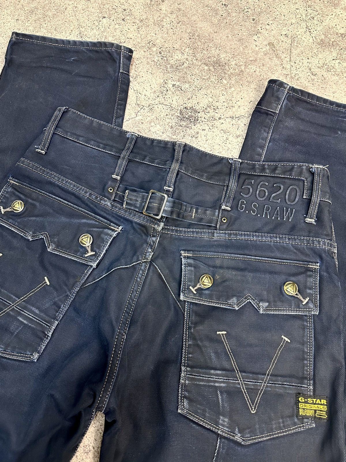 G-Star LGB Baggy GOA Flare Military Style Cargo Pants Ifsixwasnine Size US 34 / EU 50 - 12 Thumbnail