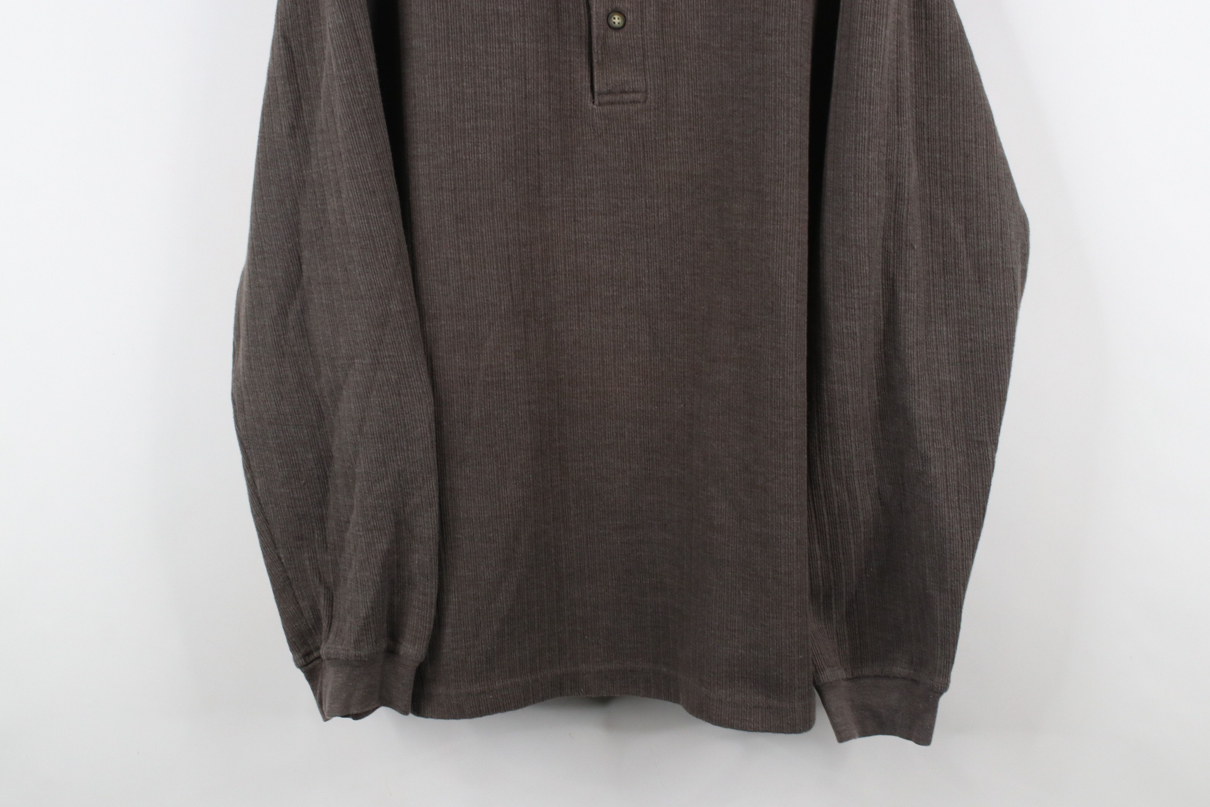 Vintage Vintage 90s Streetwear Knit Long Sleeve Henley T-Shirt Size US L / EU 52-54 / 3 - 3 Thumbnail