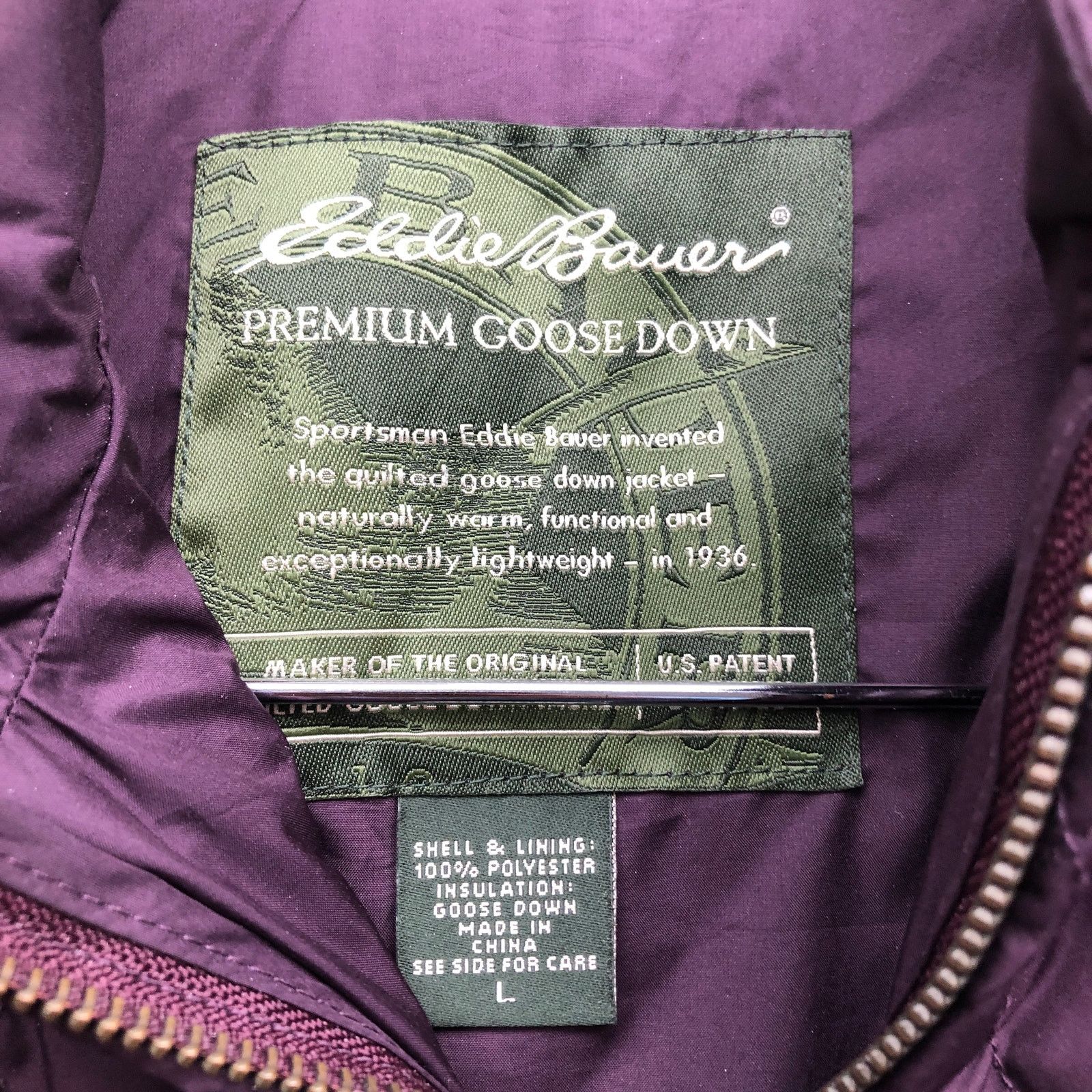 Eddie Bauer Eddie Bauer Premium Goose Down Vest Jacket Womens L Purple Size L / US 10 / IT 46 - 3 Thumbnail