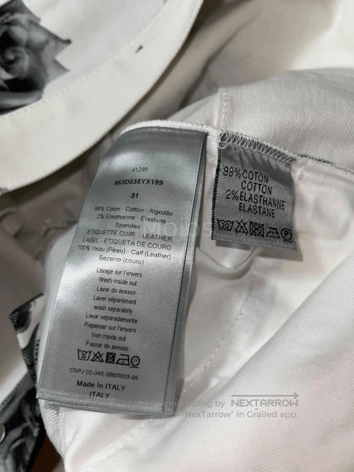 Dior Dior Rose Pattern Denim. Size US 31 - 7 Thumbnail