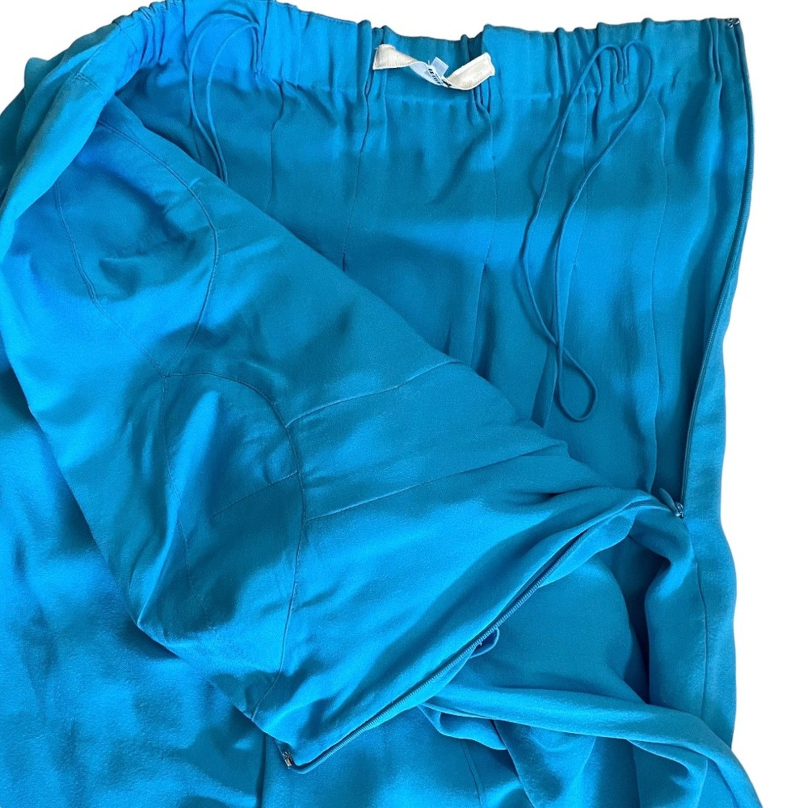 3.1 Phillip Lim 3.1 Phillip Lim Silk Blue Draped Strapless Mini Dress AW07 Size M / US 6-8 / IT 42-44 - 7 Thumbnail