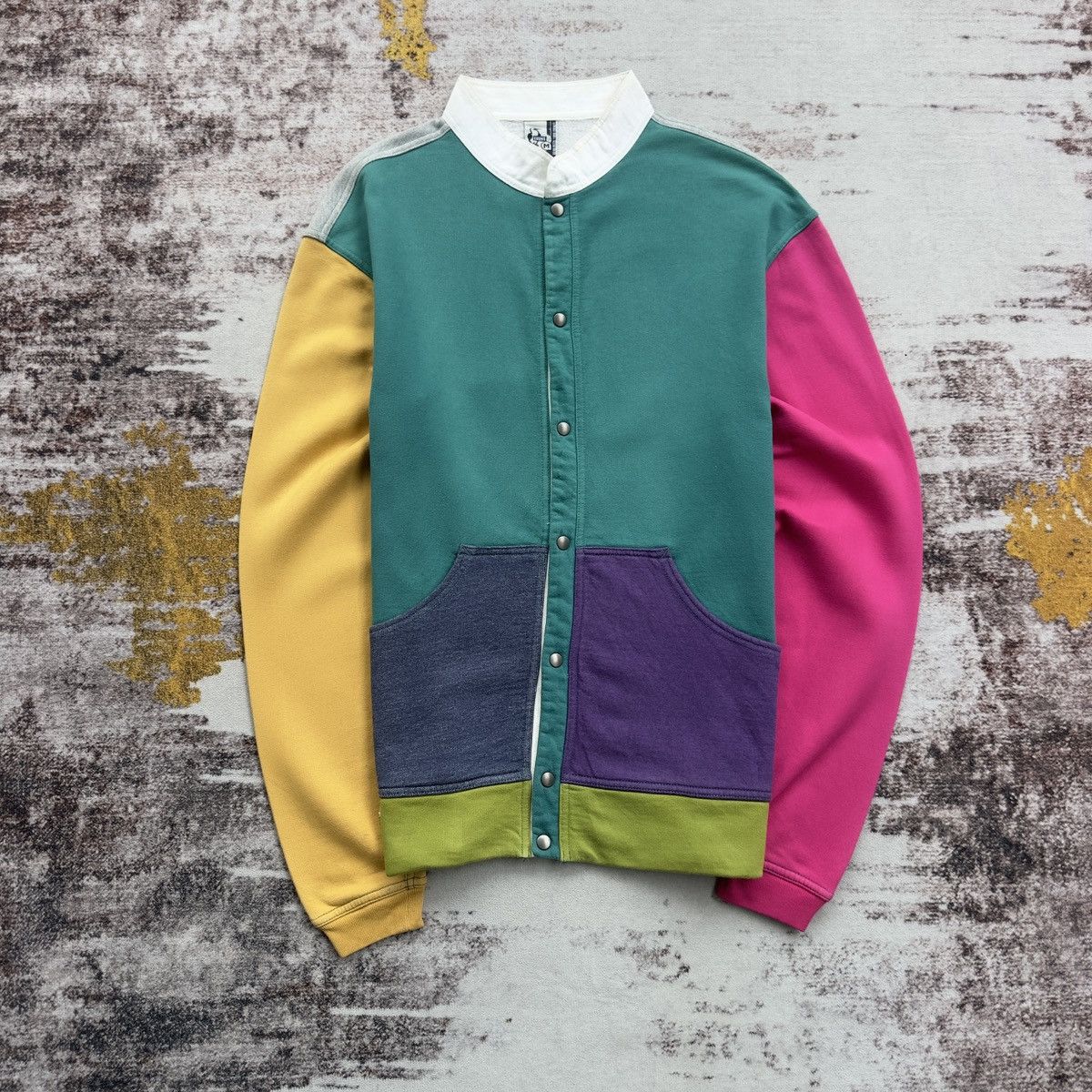 Chums CHUMS COLORBLOCK SNAP BUTTON COLLAR SWEATSHIRT Size US M / EU 48-50 / 2 - 1 Thumbnail