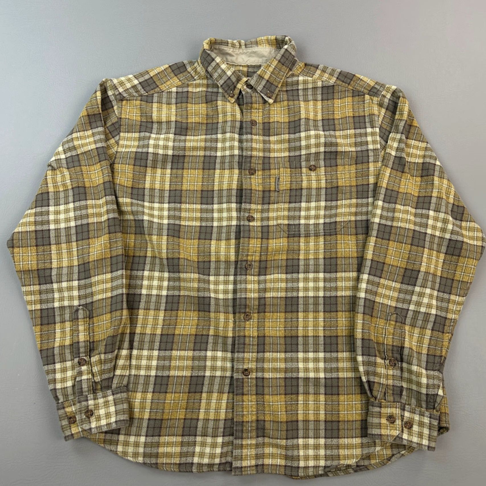 Vintage Woolrich Shirt Mens XL Dark Shale Plaid Flannel Long Sleeve Outdoor Hiking Work Shirt Mens XL Dark Shale Plaid Flannel Long Sleeve Outdoor Hiking Work Size US XL / EU 56 / 4 - 2 Thumbnail