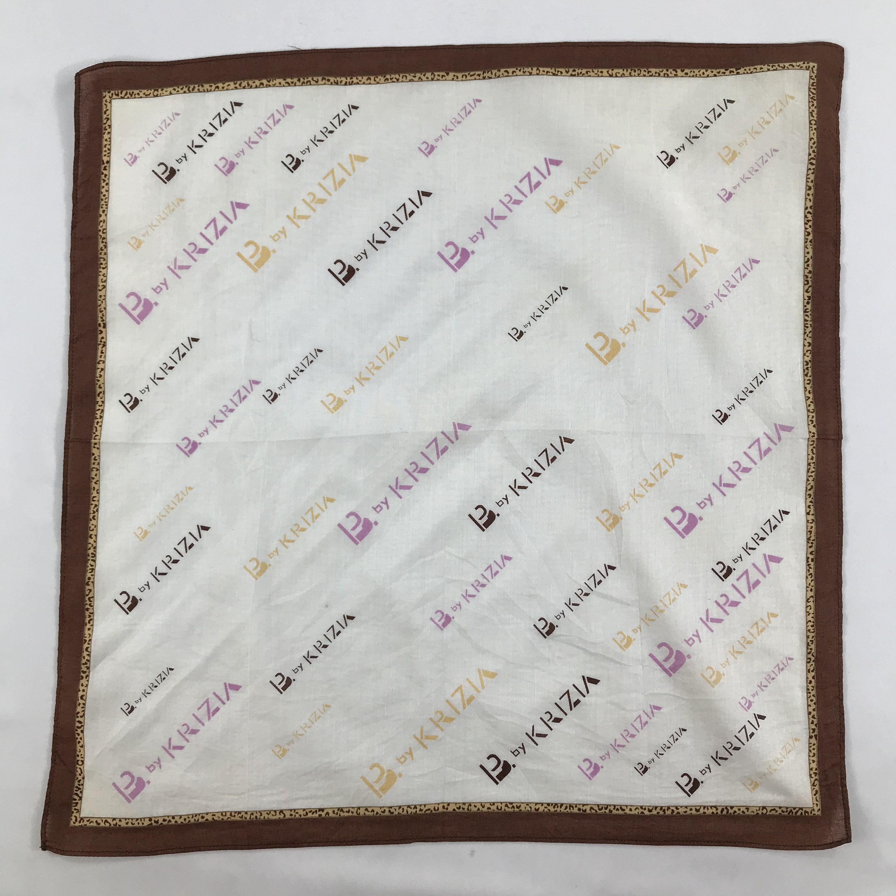 Krizia Uomo × Vintage Krizia Uomo Bandana / Handkerchief / Neckerchief - S1624 Size ONE SIZE - 1 Thumbnail