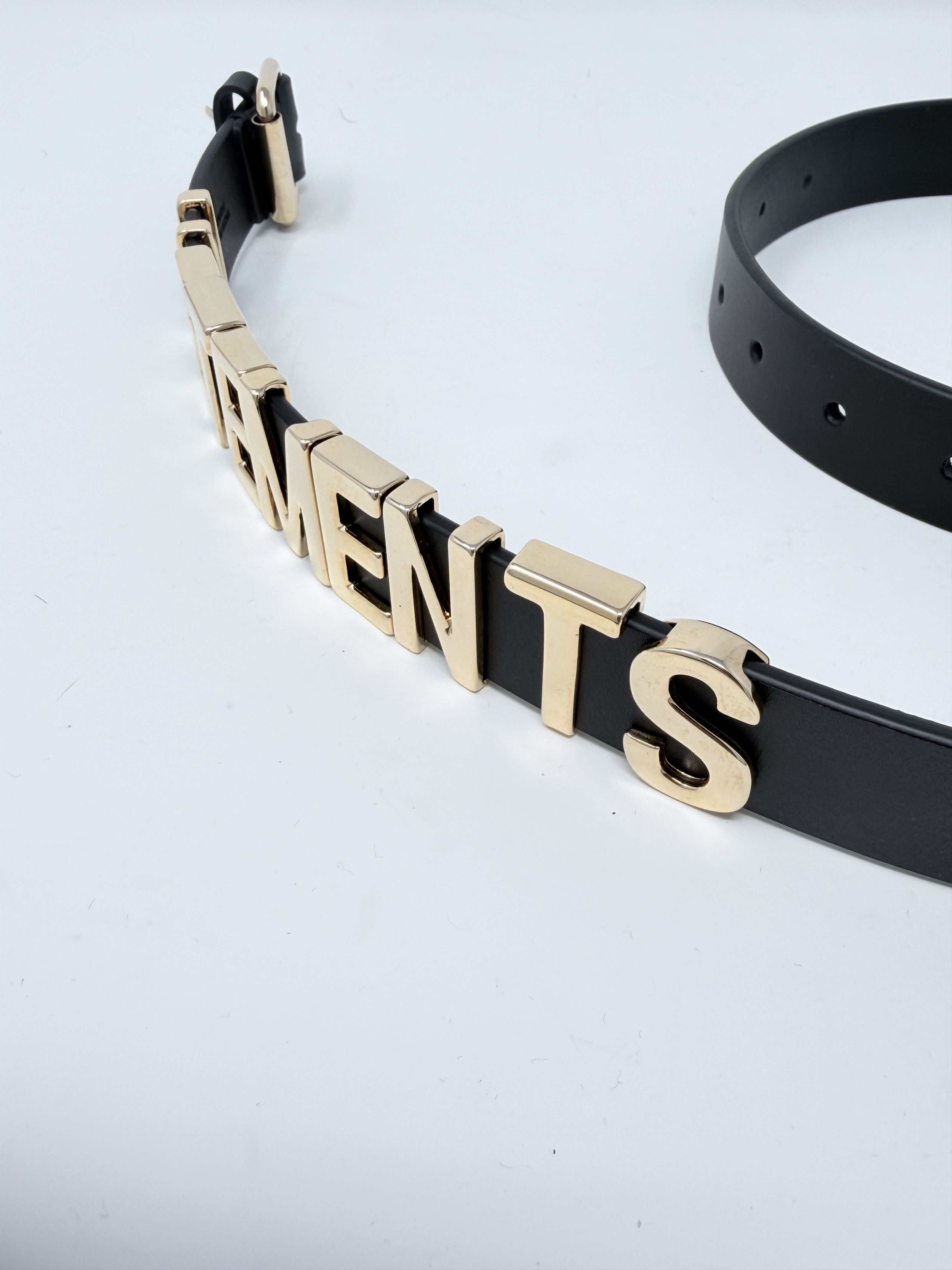 Vetements Vetements Metal Iconic Logo Belt Black Size ONE SIZE - 2 Thumbnail