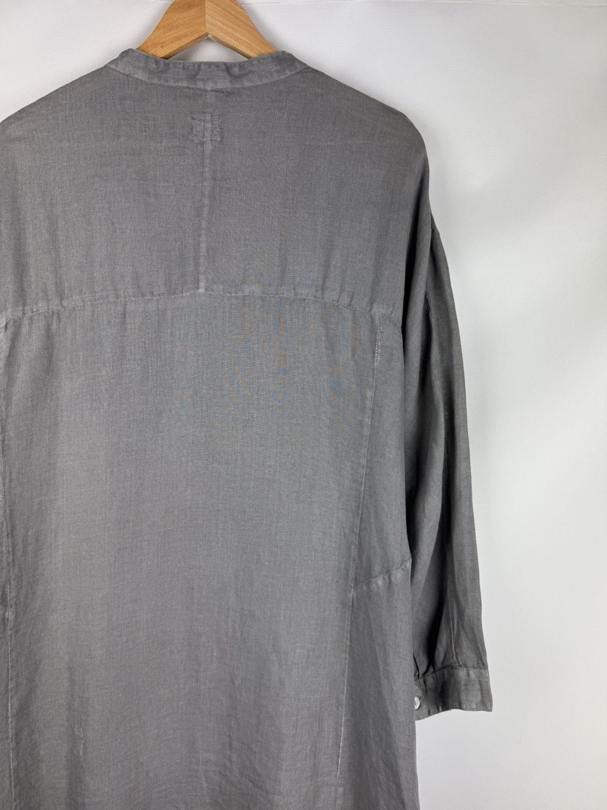 120% Lino 120% Lino Long Sleeve Linen Button Up Lagenlook Shirt Dress Size XL / US 12-14 / IT 48-50 - 17 Thumbnail