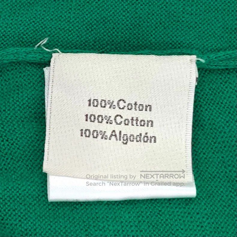 Hermes Hermes Green round-neck cotton knit short-sleeve Size US S / EU 44-46 / 1 - 7 Thumbnail