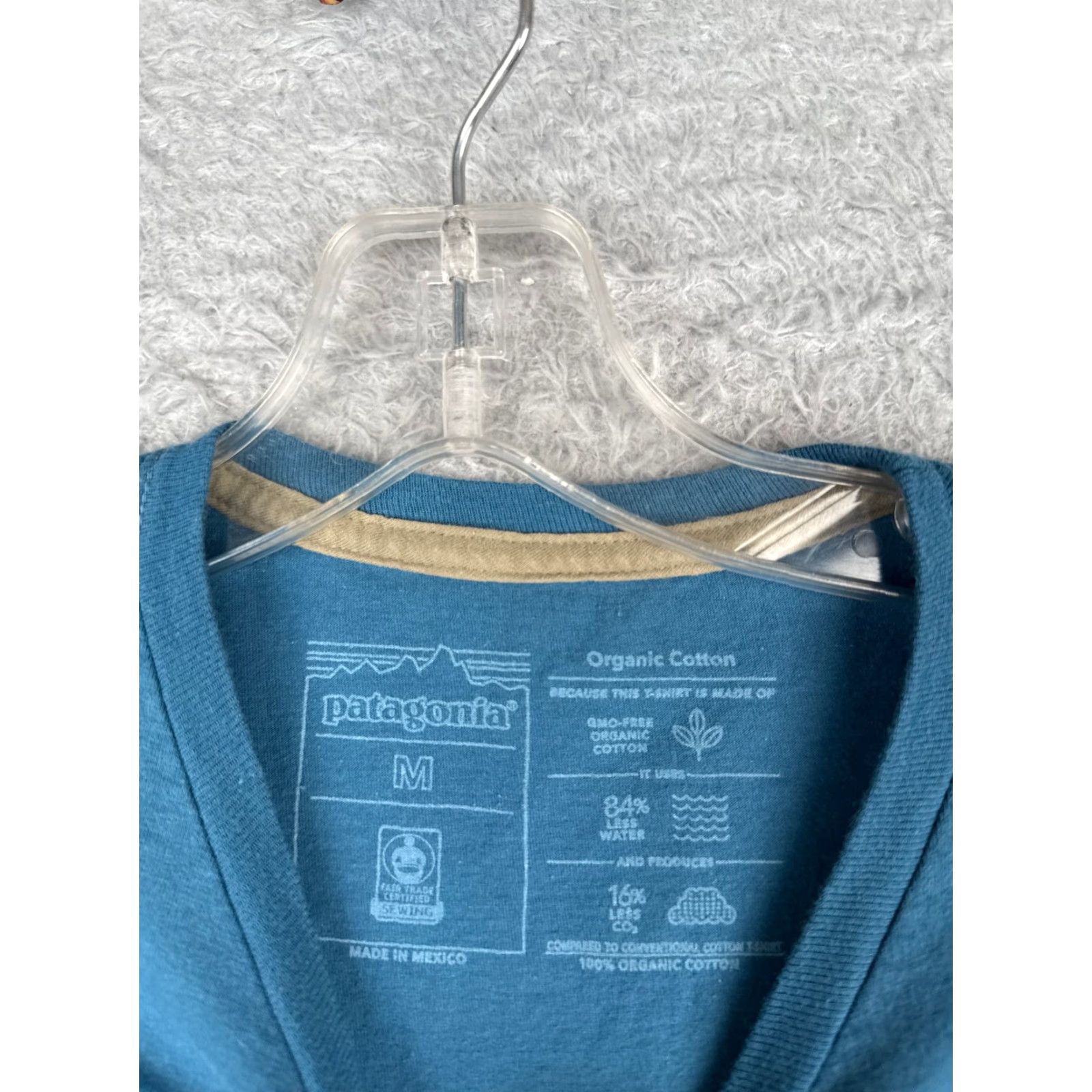 Patagonia Patagonia Shirt Men Medium Blue Short Sleeve Crew Neck 100% Cotton Logo All Seasons Outdoor Mens Size US M / EU 48-50 / 2 - 7 Thumbnail