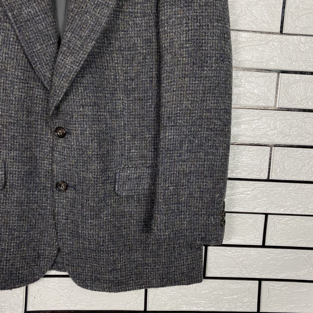 Harris Tweed 📌Vintage Wool Jacket Harris Tweed Herringbone Size US M / EU 48-50 / 2 - 6 Thumbnail