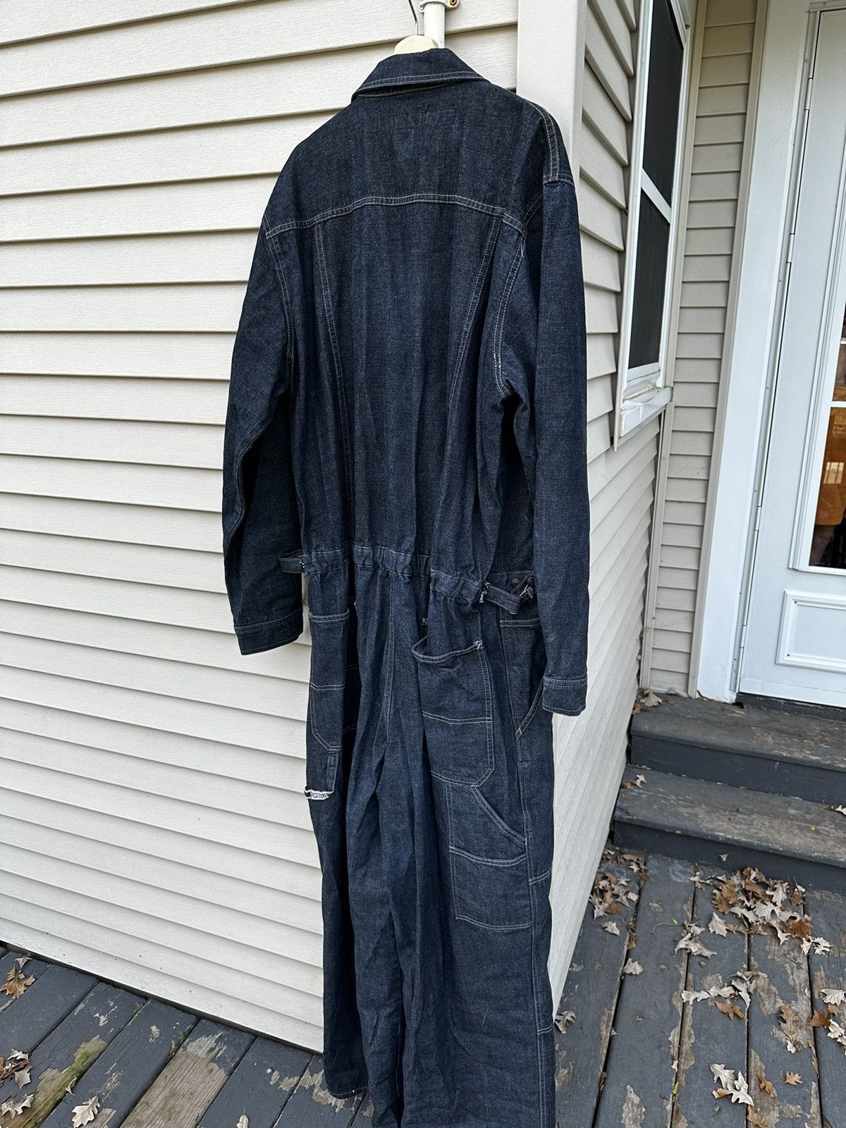 Marithe + Francois Girbaud Vintage Girbaud Heavy Denim Jumpsuit Size US 38 / EU 54 - 16 Thumbnail