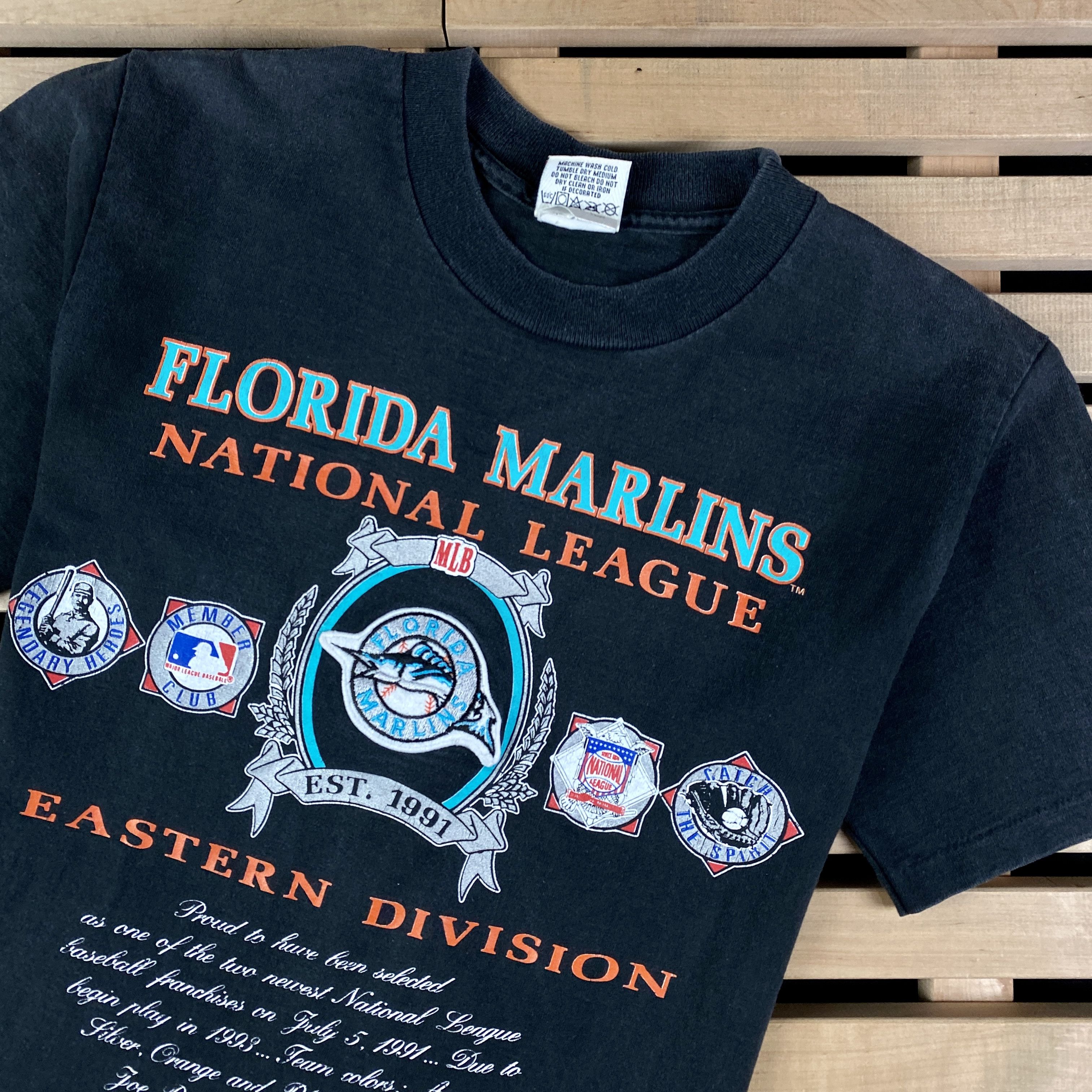 MLB × Nutmeg × Vintage Mens T-Shirt MLB Florida Marlins Vintage 1991 Nutmeg Size L Size US L / EU 52-54 / 3 - 2 Thumbnail