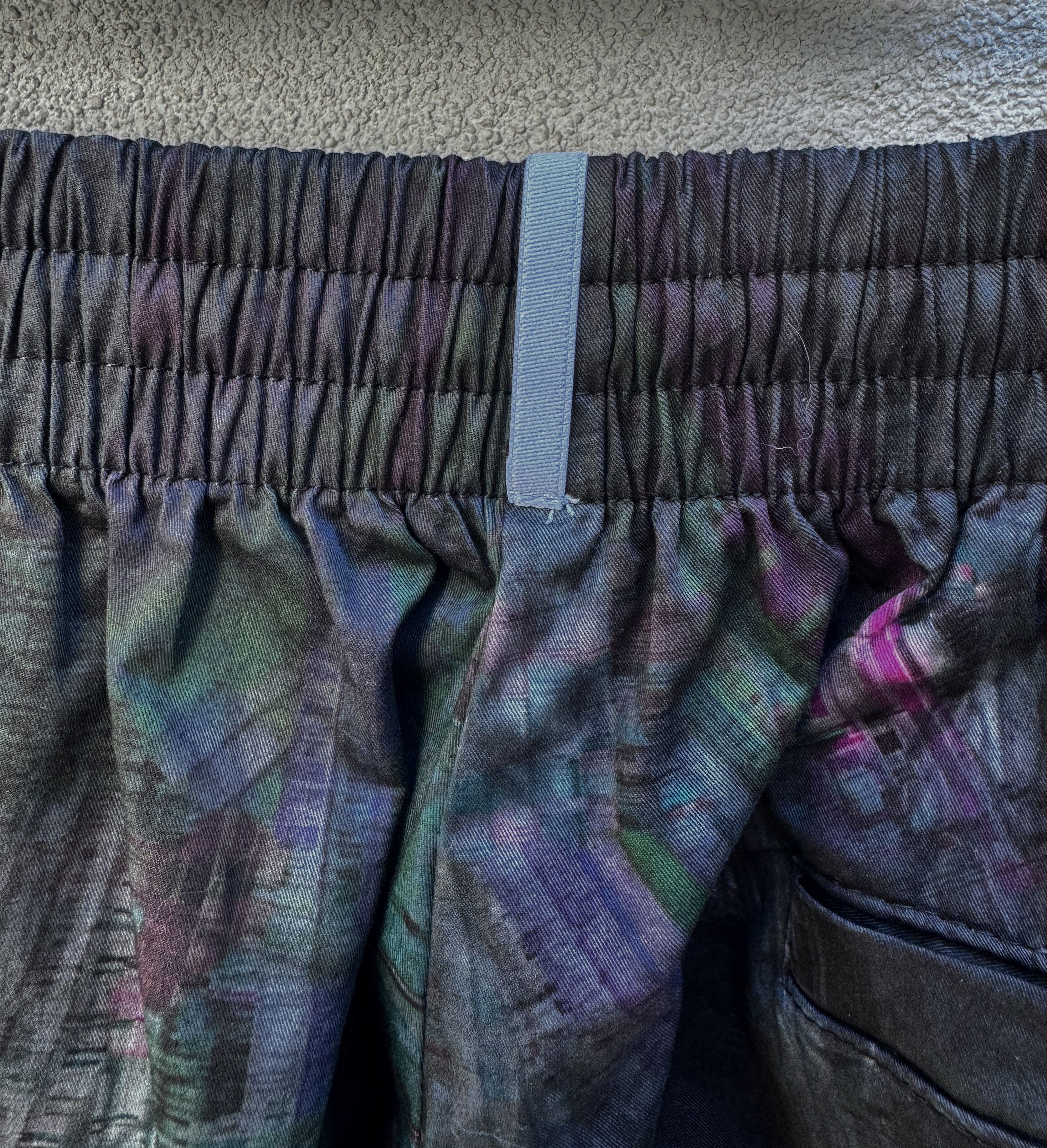 Alexander McQueen McQ Alexander Mc Queen 'Striae' Black Bruised TieDye Shorts Size US 31 - 9 Thumbnail