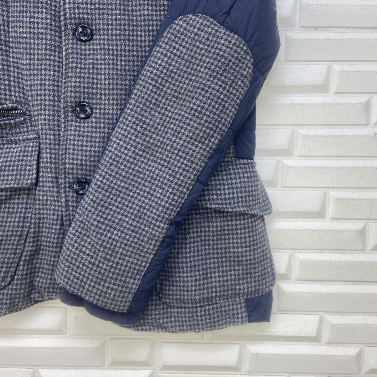 Benetton Benetton Patchwork Stylish Two-tone Coat Jacket Size US XS / EU 42 / 0 - 8 Thumbnail