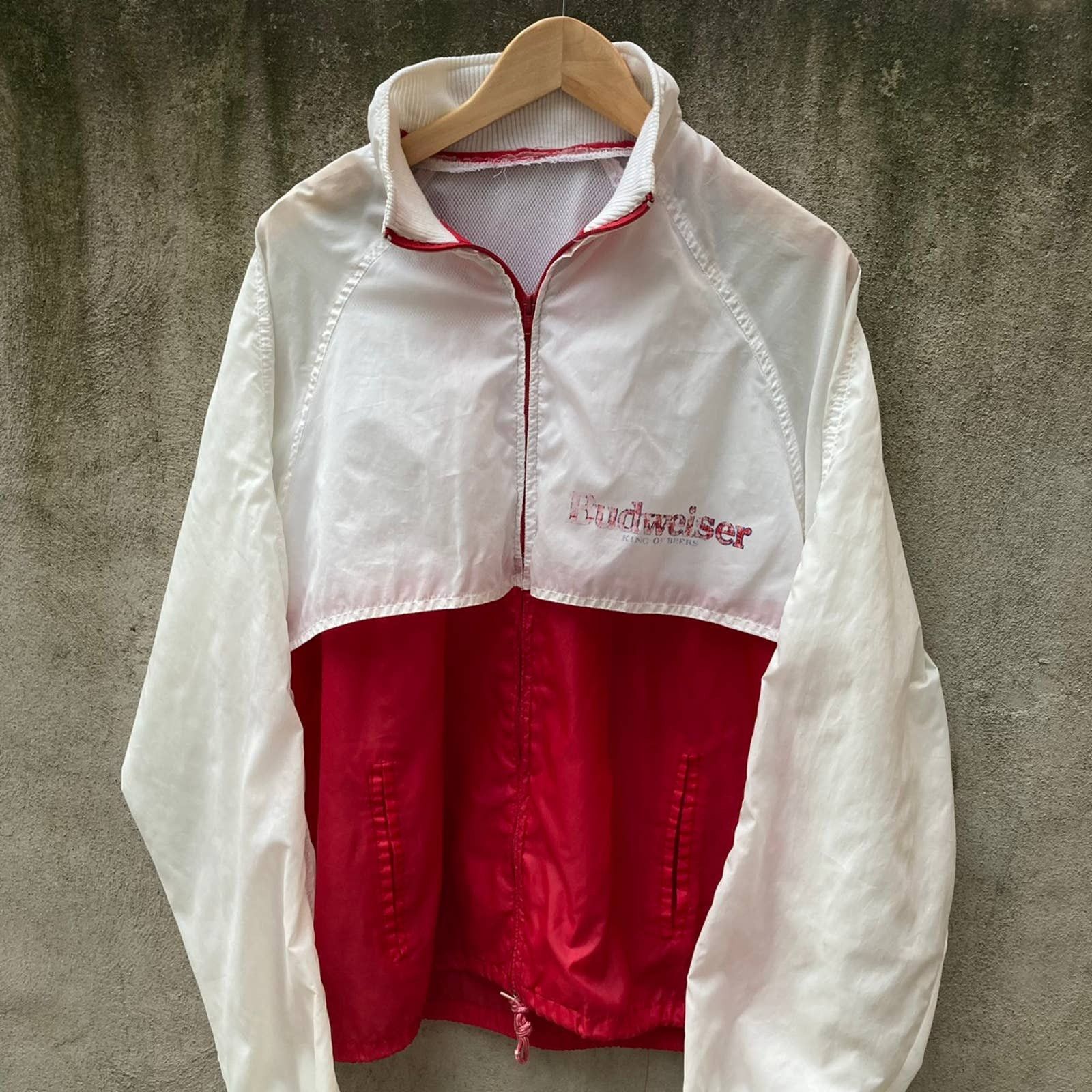 Vintage Vintage 1990’s Budweiser Two Tone Windbreaker Large Size US L / EU 52-54 / 3 - 1 Thumbnail