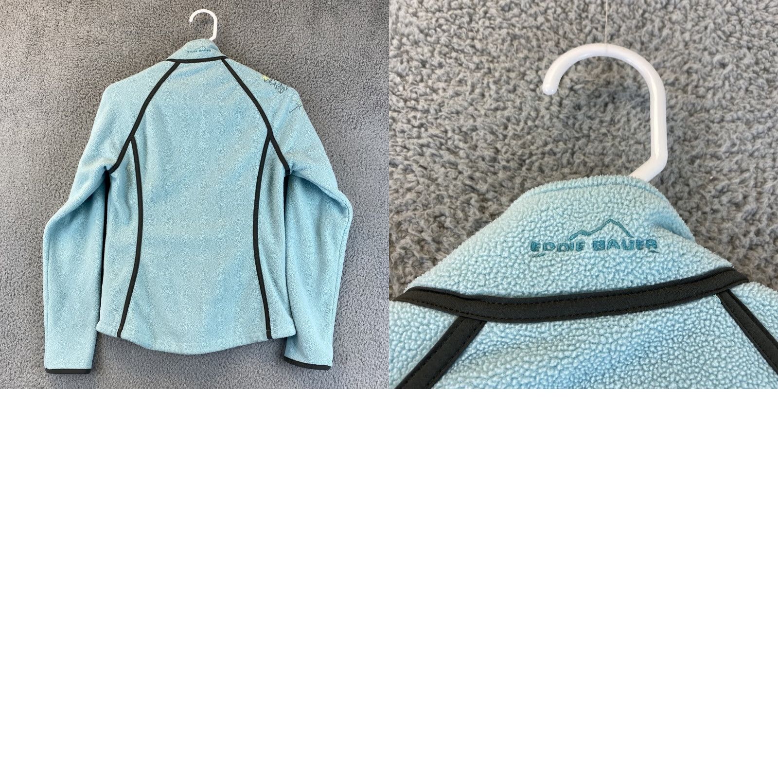 Eddie Bauer VINTAGE Eddie Bauer Fleece Teal Green Full Zip Jacket S Small Womens 54-7 Size S / US 4 / IT 40 - 8 Thumbnail