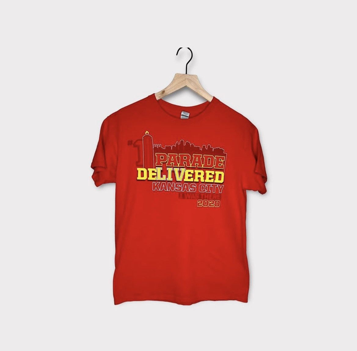 Gildan 2020 KC Chiefs "I was there" Super Bowl Parade Shirt Size M / US 6-8 / IT 42-44 - 1 Thumbnail