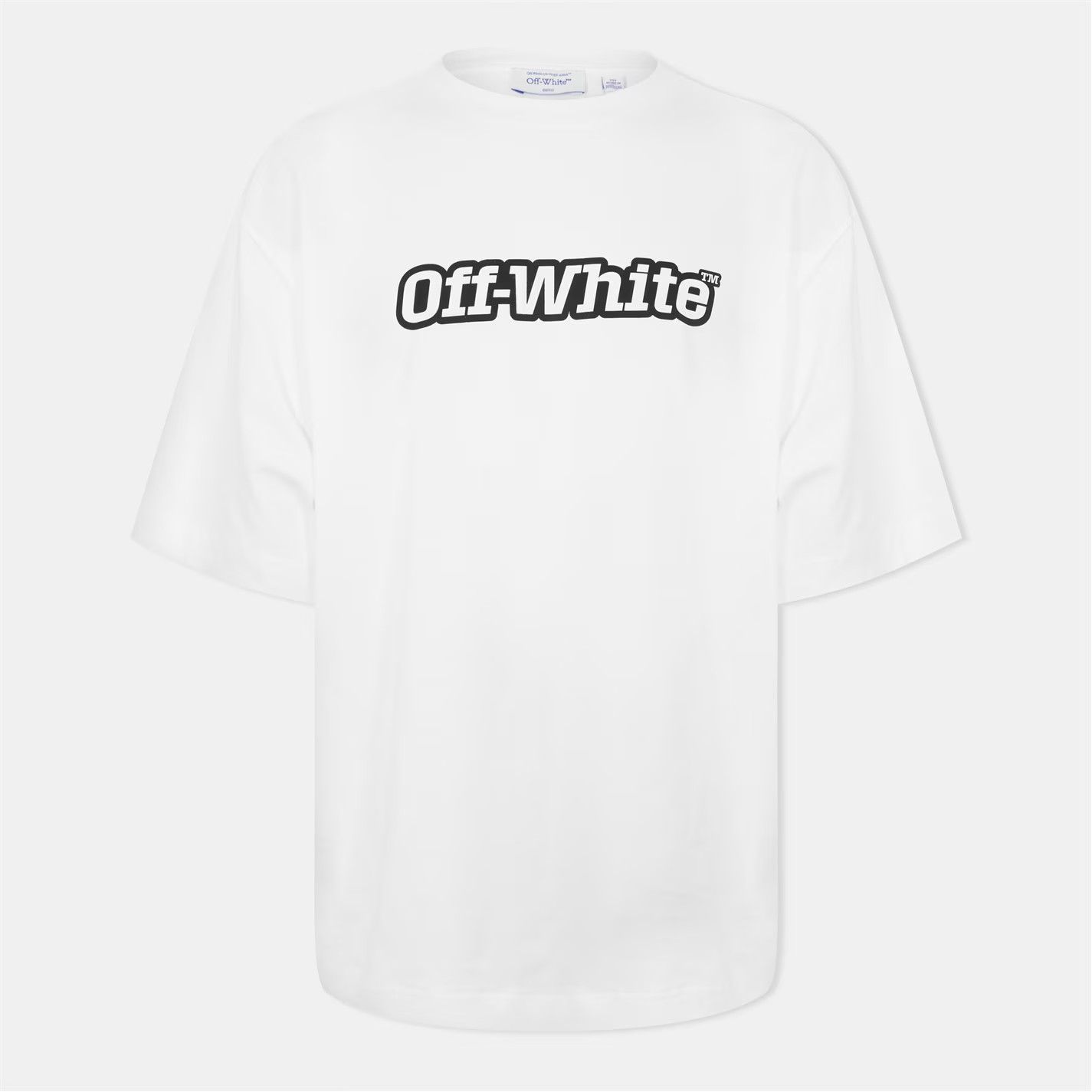 Off-White o1g2r1mq0226 Outline Skate Graphic T-Shirt In White Size US XXL / EU 58 / 5 - 1 Thumbnail