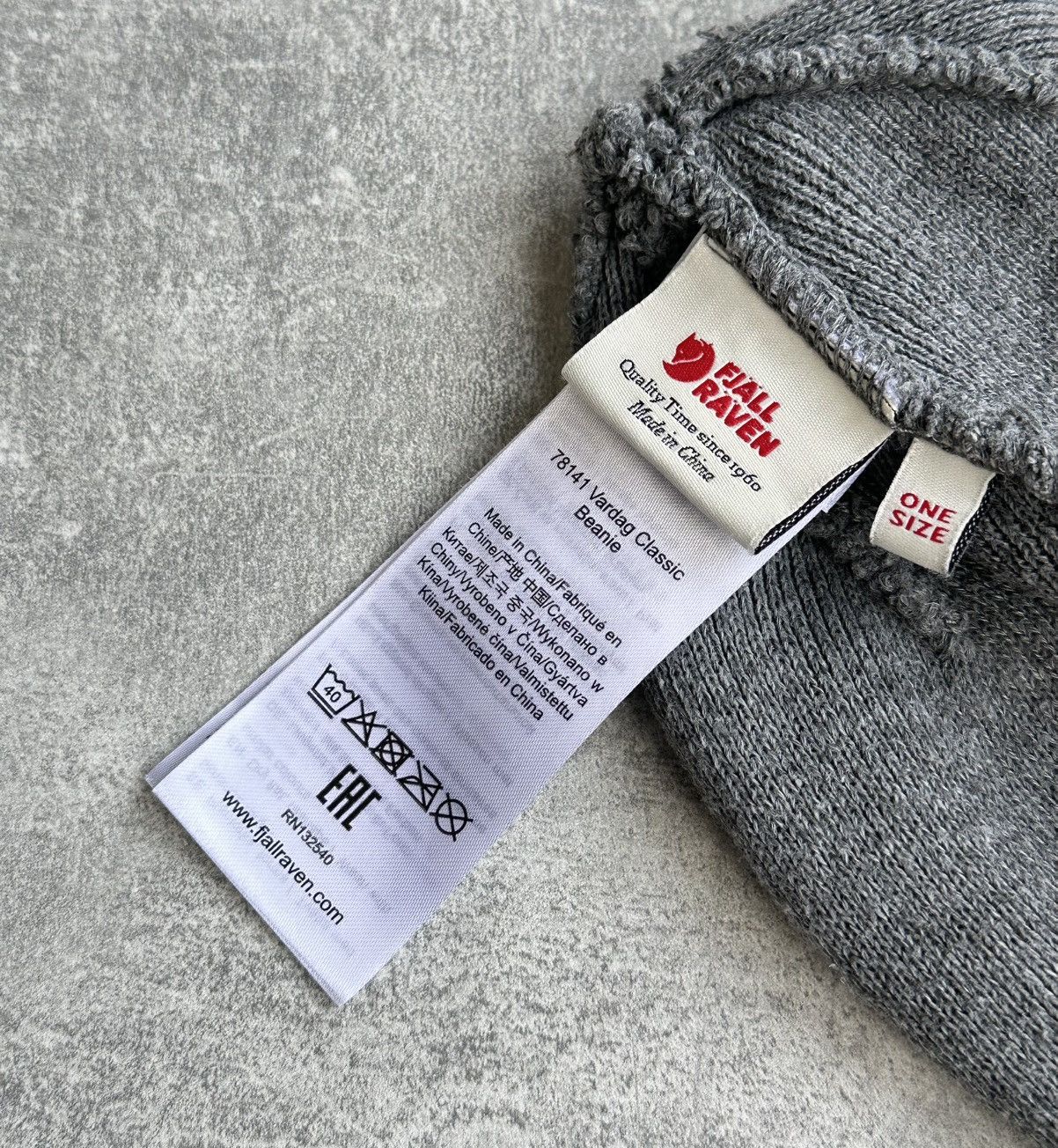 Fjallraven Fjallraven Vardag Classic Beanie Gray One Size 78141 Size ONE SIZE - 4 Thumbnail
