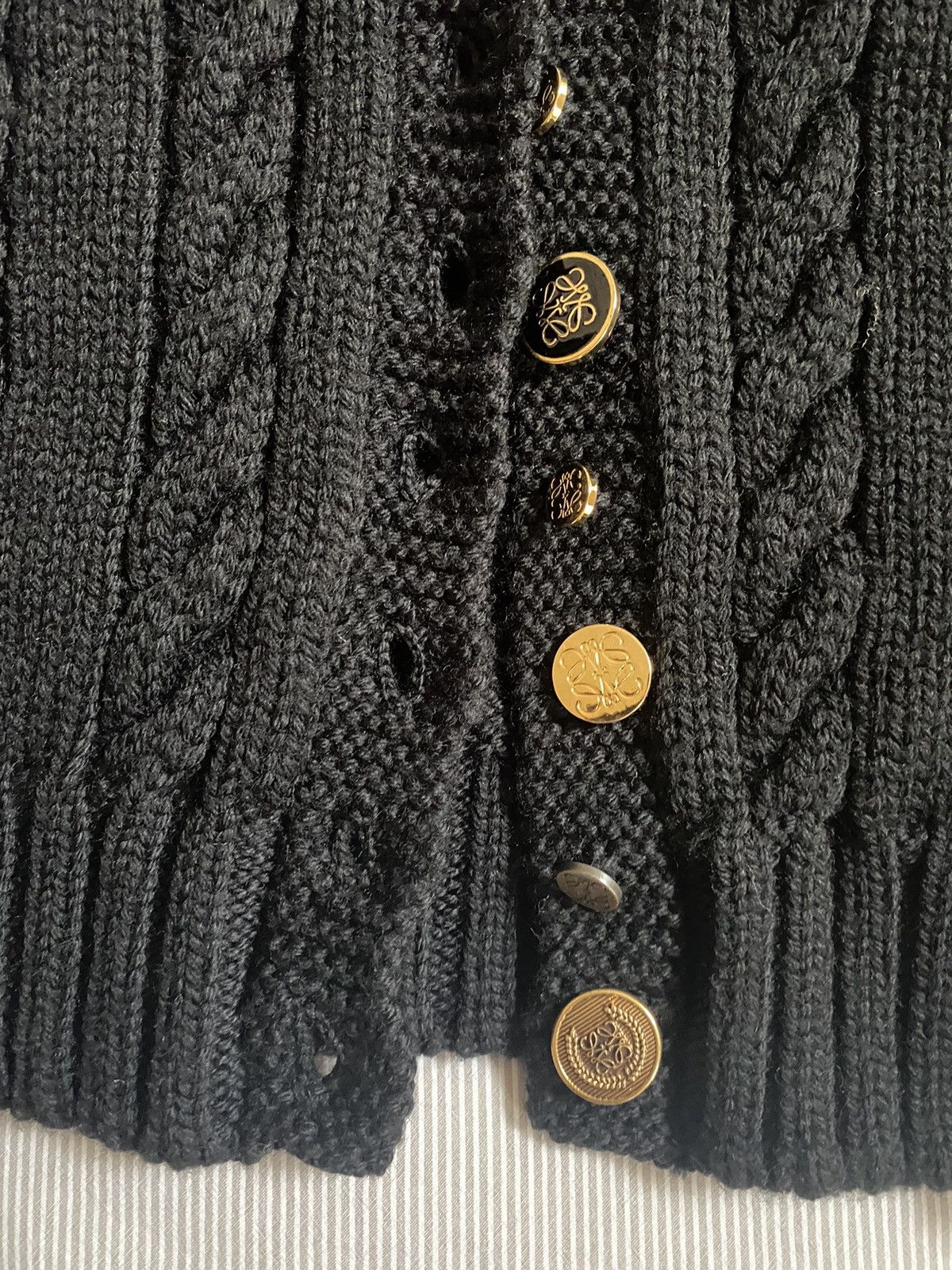 Loewe Loewe Wool Cardigan w/ Metal Embellishments Size S / US 4 / IT 40 - 5 Thumbnail