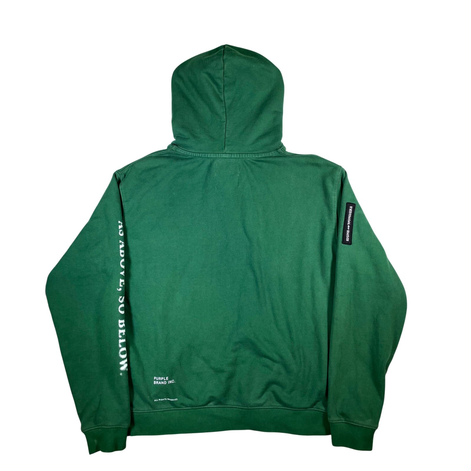Purple Brand Purple Brand Logo Green Hoodie Size US S / EU 44-46 / 1 - 2 Thumbnail