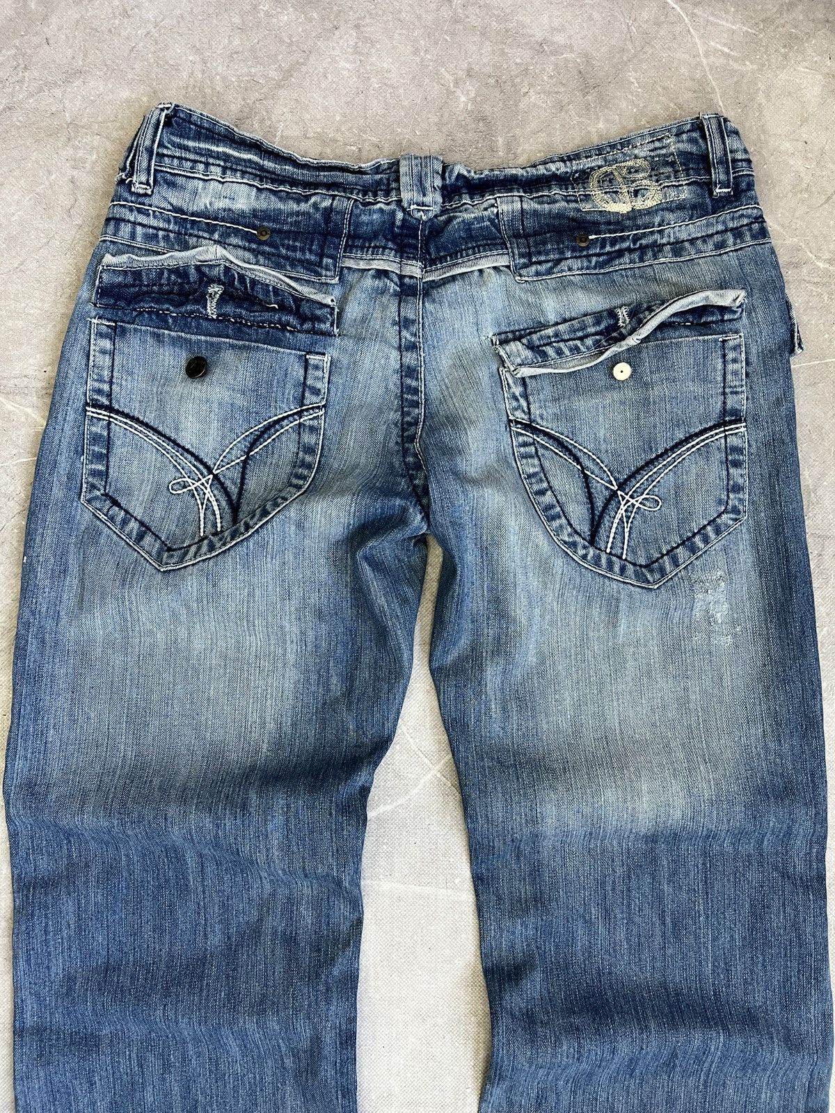 True Religion Vintage Blue Denim Jeans skater hype true religion style Size US 32 / EU 48 - 8 Thumbnail