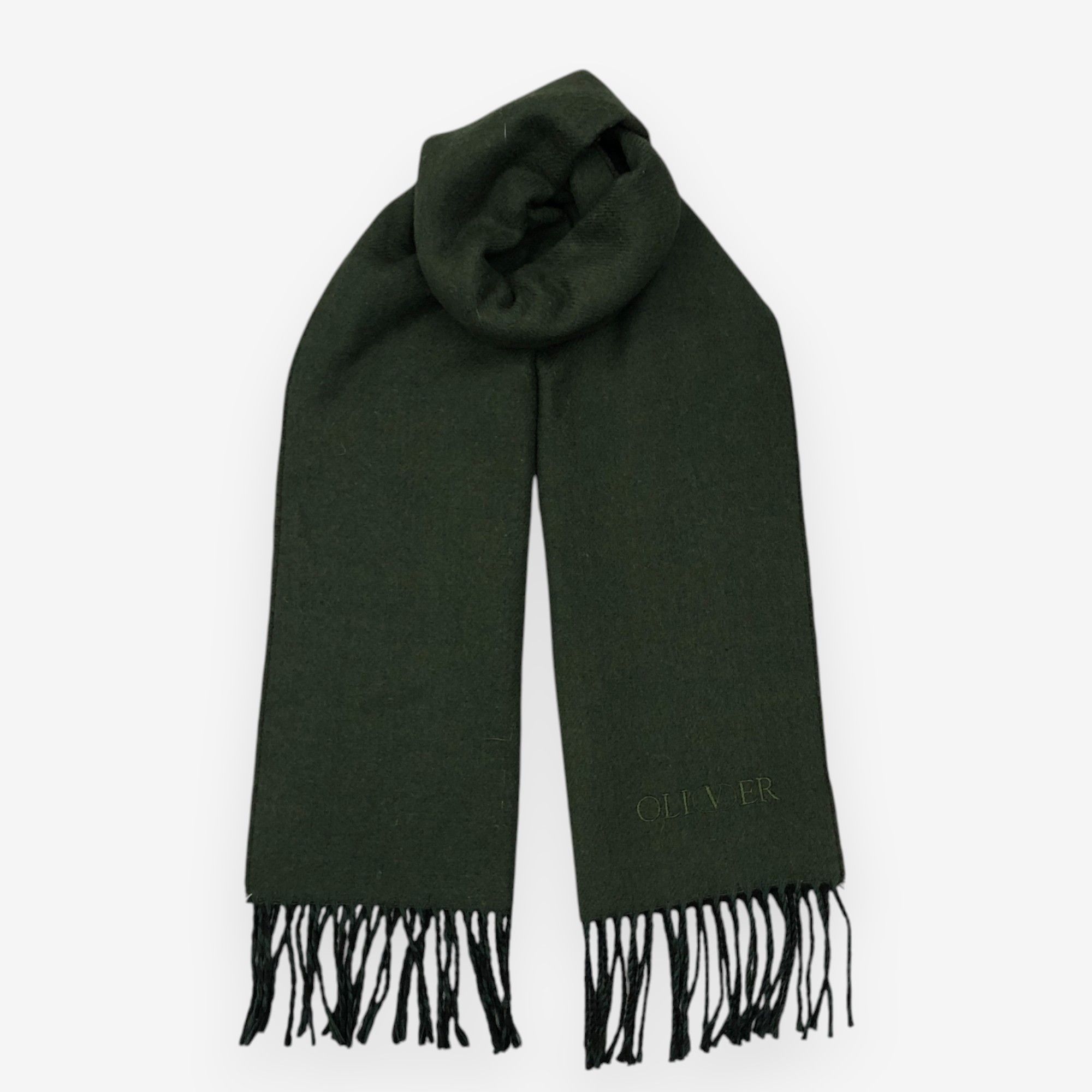 Japanese Brand Vintage Oliver Scarf Muffler Wool Winter Fringe Scarves Size ONE SIZE - 1 Thumbnail