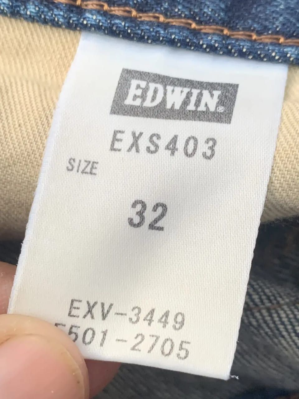 Edwin Distressed Edwin Vintage Denim – Faded Blue Wash Size US 32 / EU 48 - 7 Thumbnail