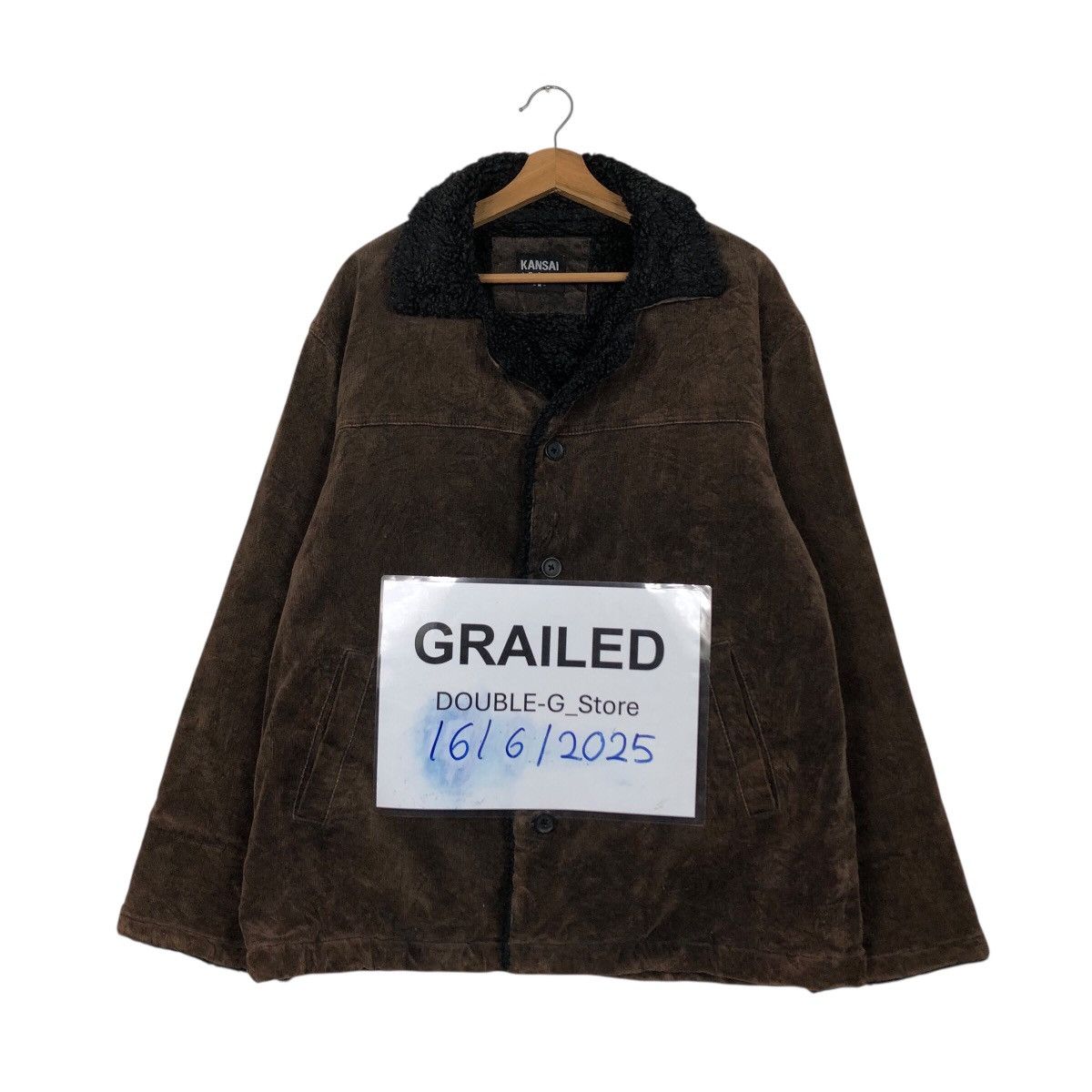 Japanese Brand 📌Vintage Chore Work Jacket Kansai Jeans Blanket Mink Fur Size US M / EU 48-50 / 2 - 1 Thumbnail