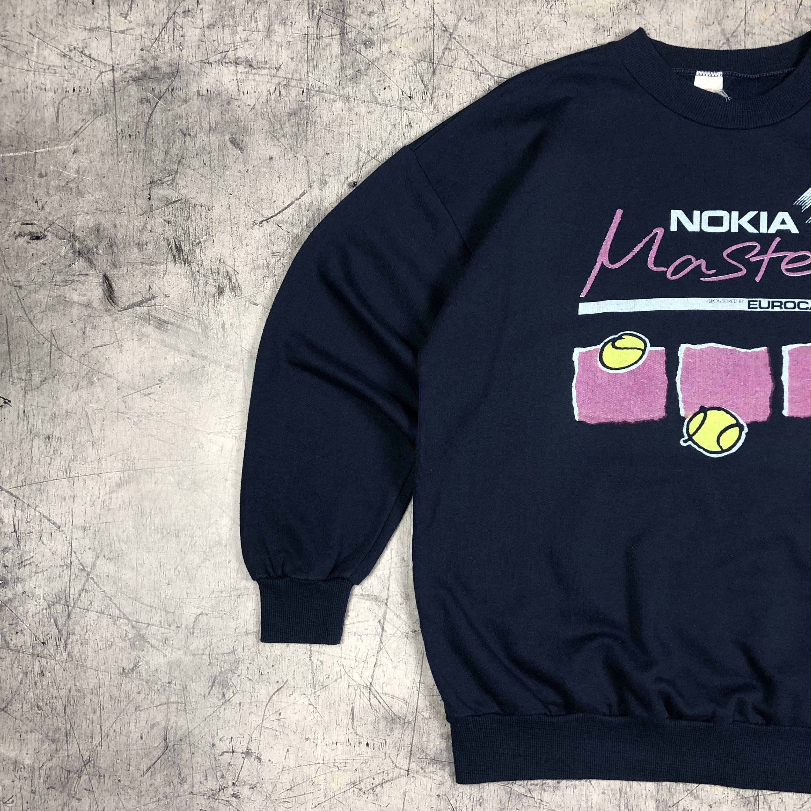 Motorola Vintage 90s Nokia Masters Eurocard Tennis Sweatshirt Size US M / EU 48-50 / 2 - 6 Thumbnail
