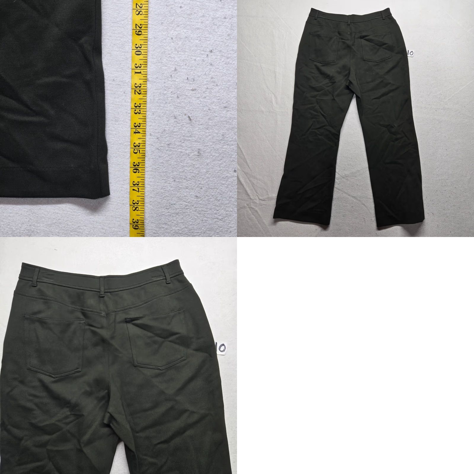 Coldwater Creek Coldwater Creek Pants Dress Black PL Petite Wide-Leg 14 Womens Belt Loops Thick Pull On Dress Pants Black Size 36" / US 14 / IT 50 - 8 Thumbnail
