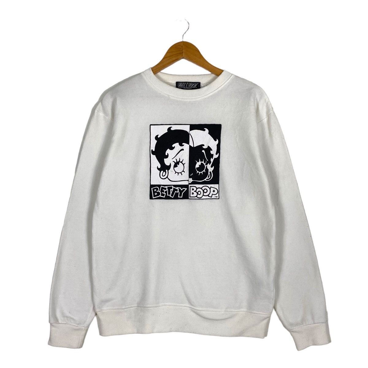 Anime × Cartoon Network × Japanese Brand RARE!! Vintage 90s Betty Boop Crewneck Sweatshirt Big Logo Size US M / EU 48-50 / 2 - 1 Thumbnail