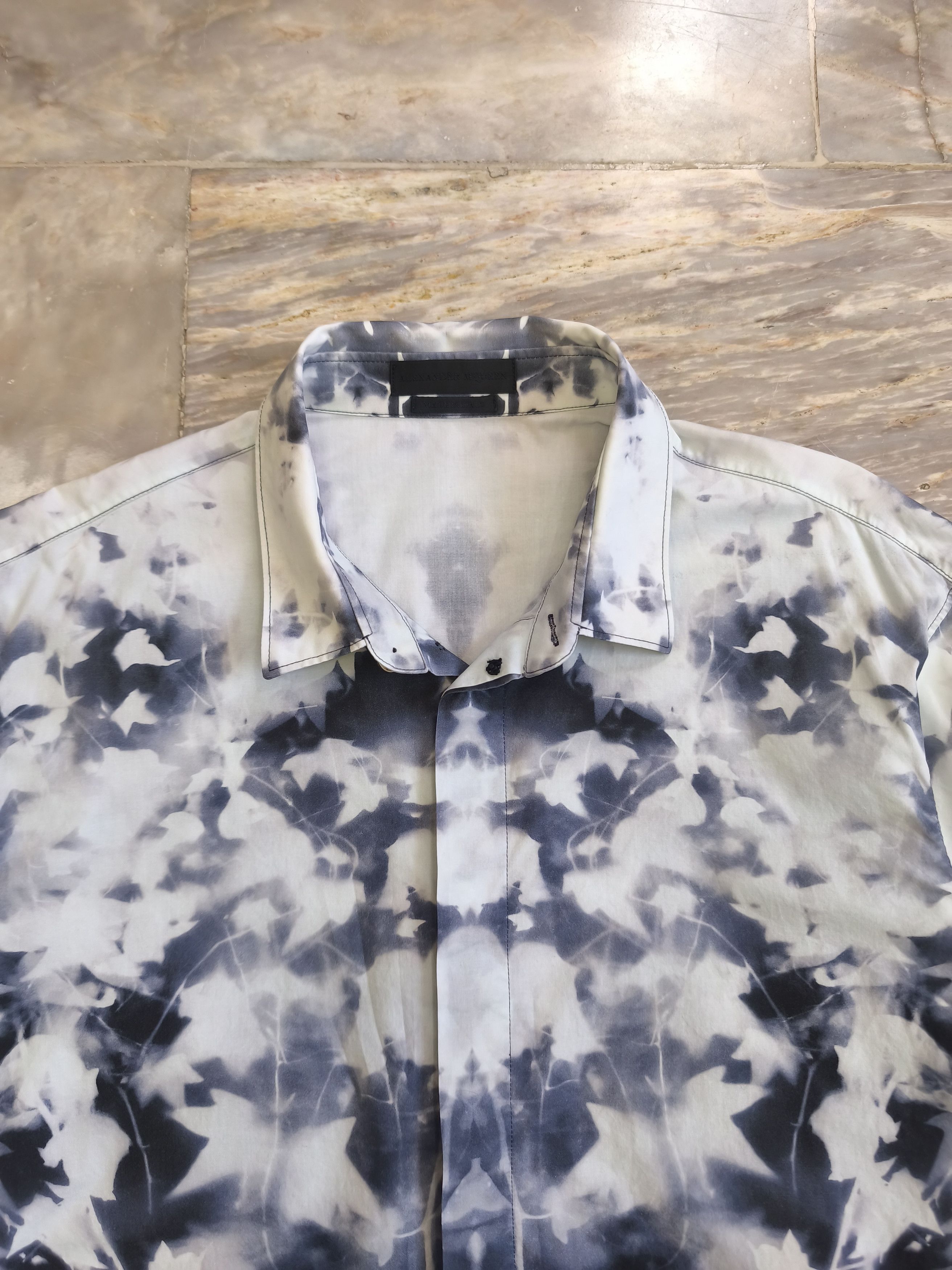 Alexander McQueen 2012 Alexander McQueen Dye Polo Longsleeve Button Up Size US M / EU 48-50 / 2 - 5 Thumbnail