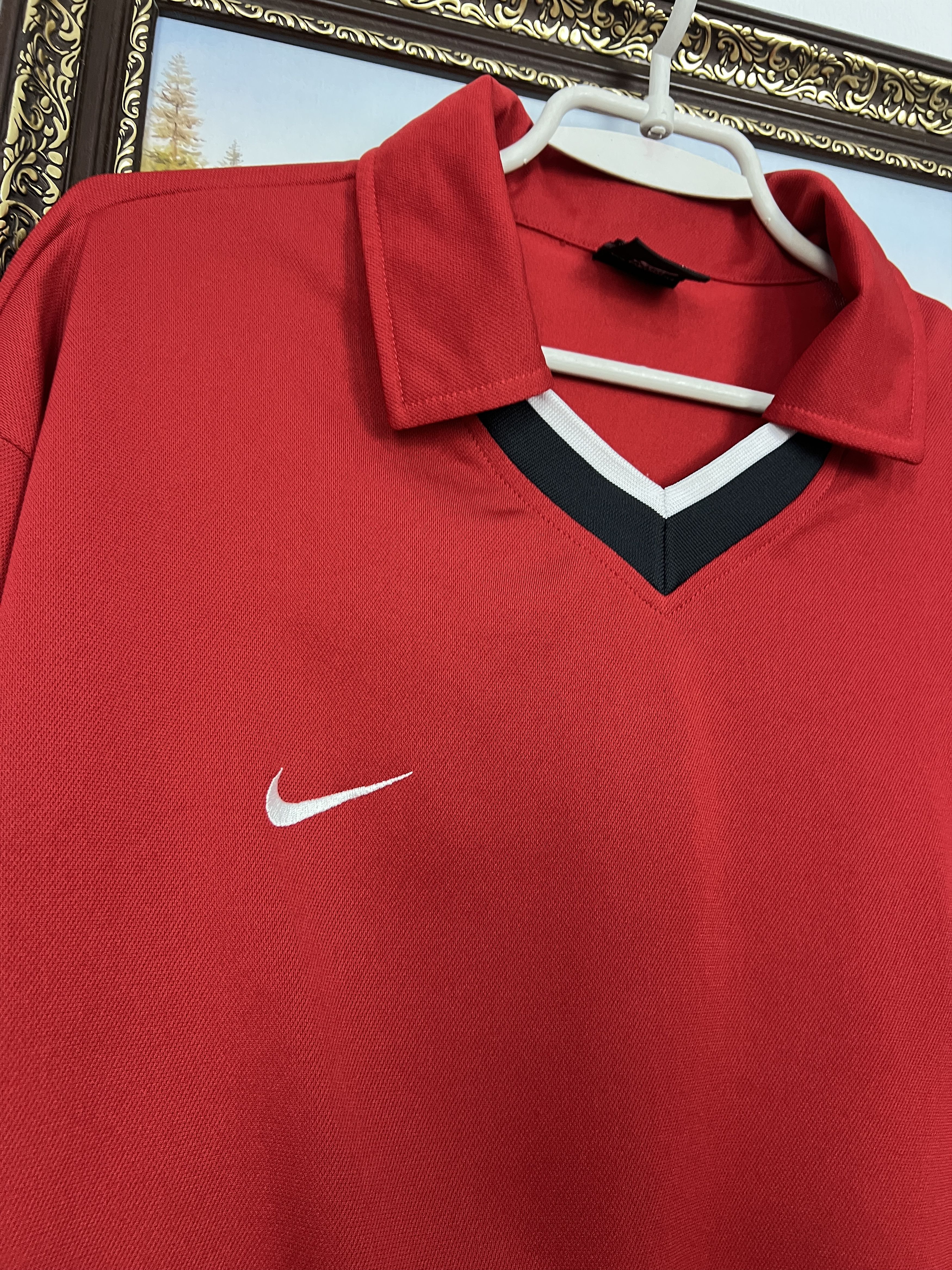 Nike Vintage 90's Nike Football Template Shirt Soccer Long Sleeve Size US XXL / EU 58 / 5 - 3 Thumbnail