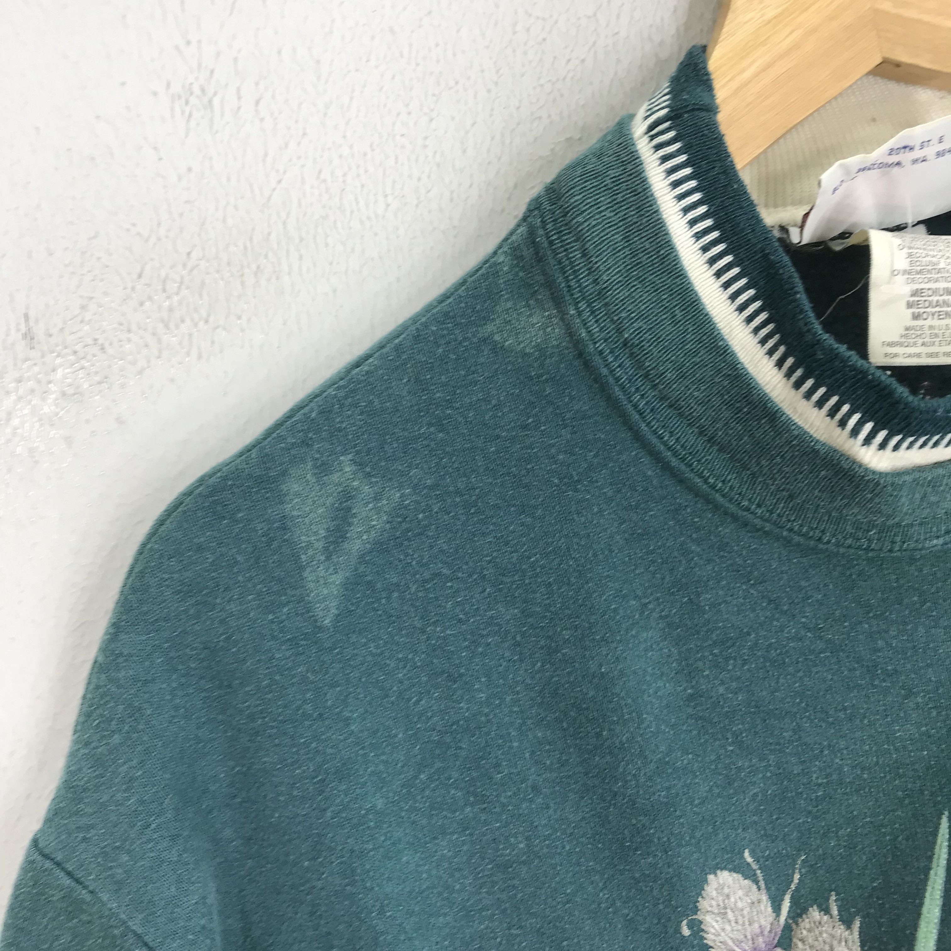 Vintage Vintage Morning Sun Floral Bird Green - 353 Size US M / EU 48-50 / 2 - 5 Thumbnail