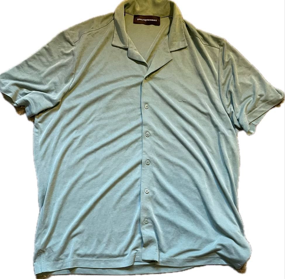 Adolfo Dominguez adolf dominguez mint short sleeve shirt Size US XL / EU 56 / 4 - 1 Thumbnail