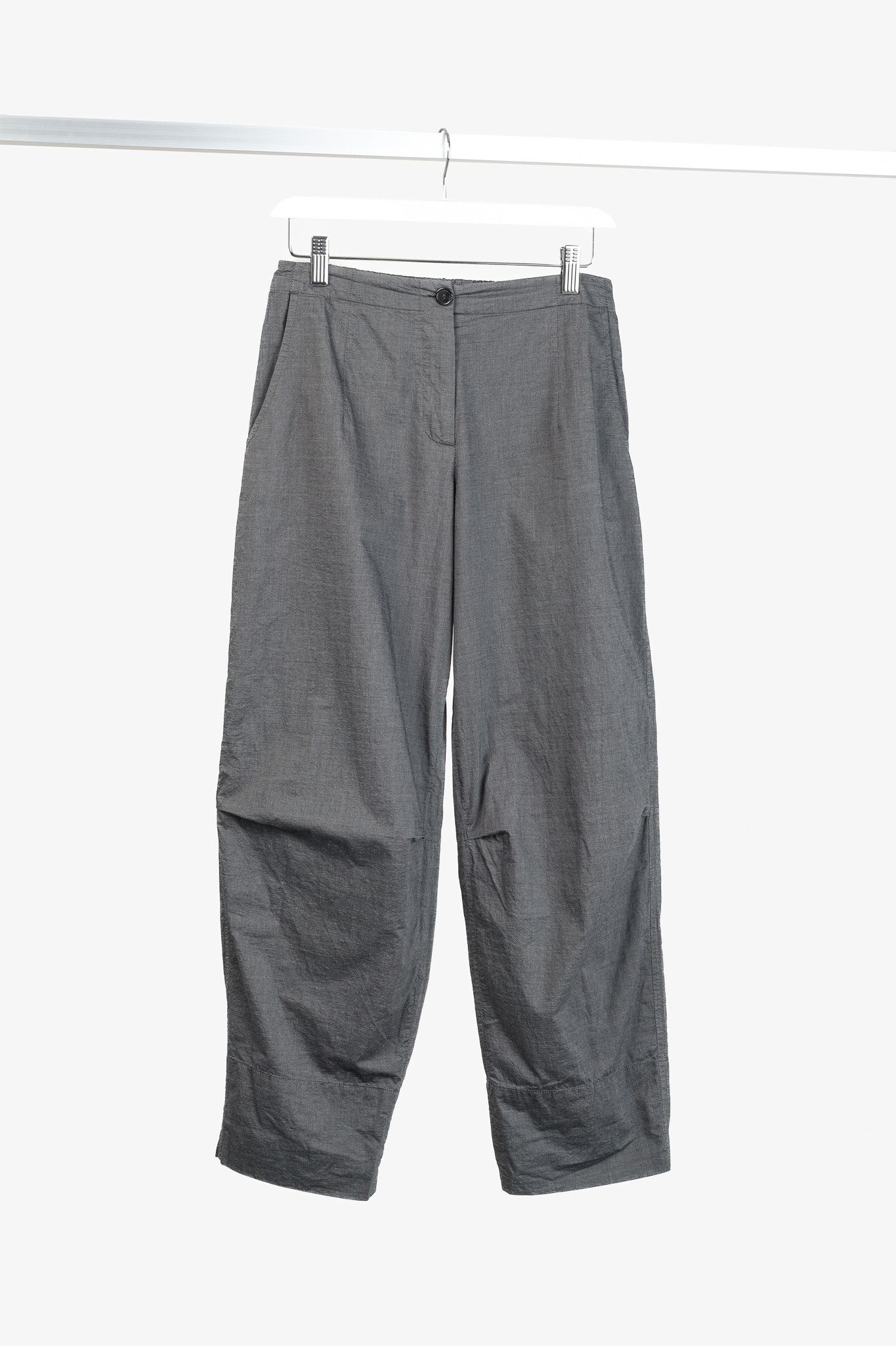 Other Peter O. Mahler Grey Cotton Tapered Cropped Pants Size 27" / US 4 / IT 40 - 1 Thumbnail