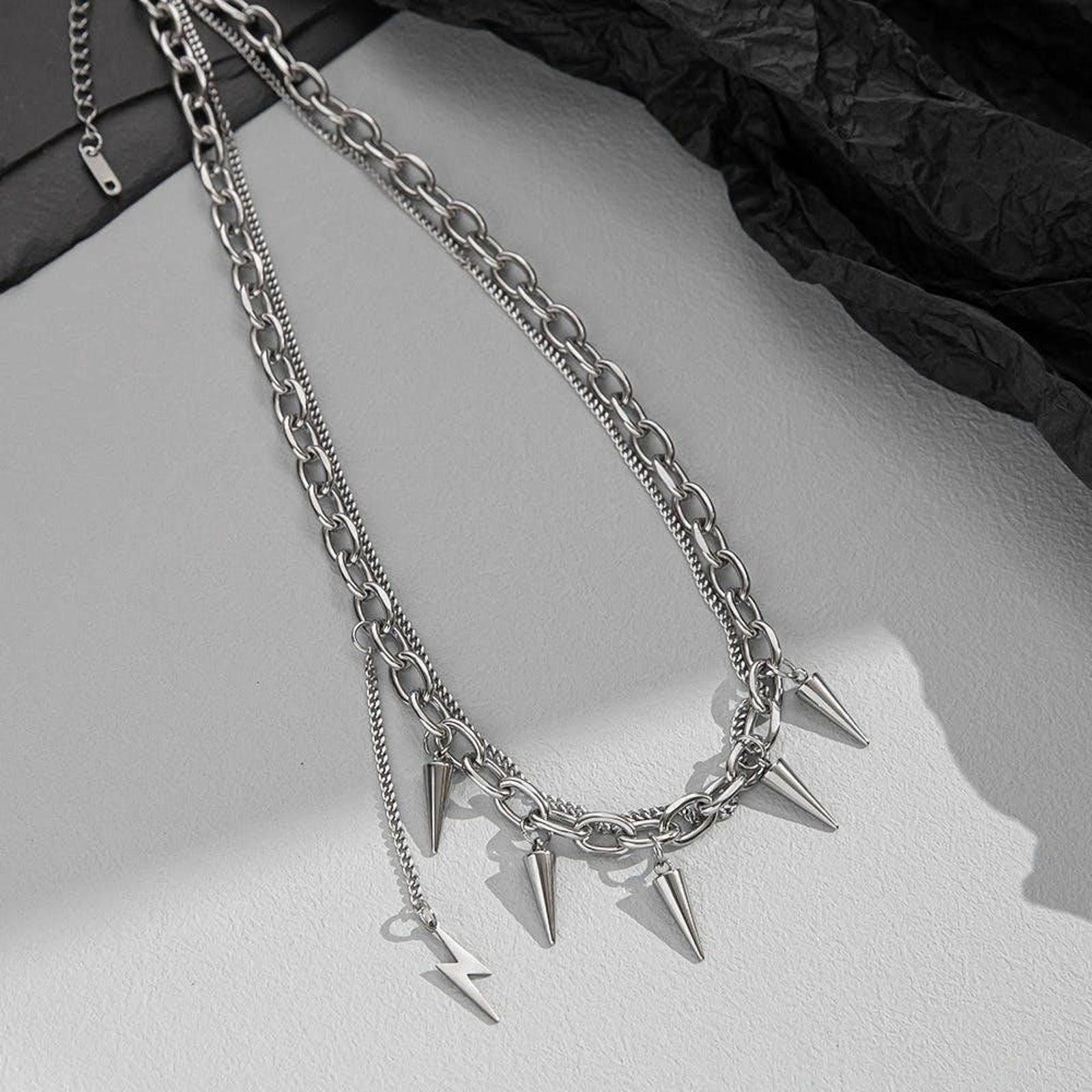 Other Punk Rivet Spiked Necklace Size ONE SIZE - 2 Thumbnail