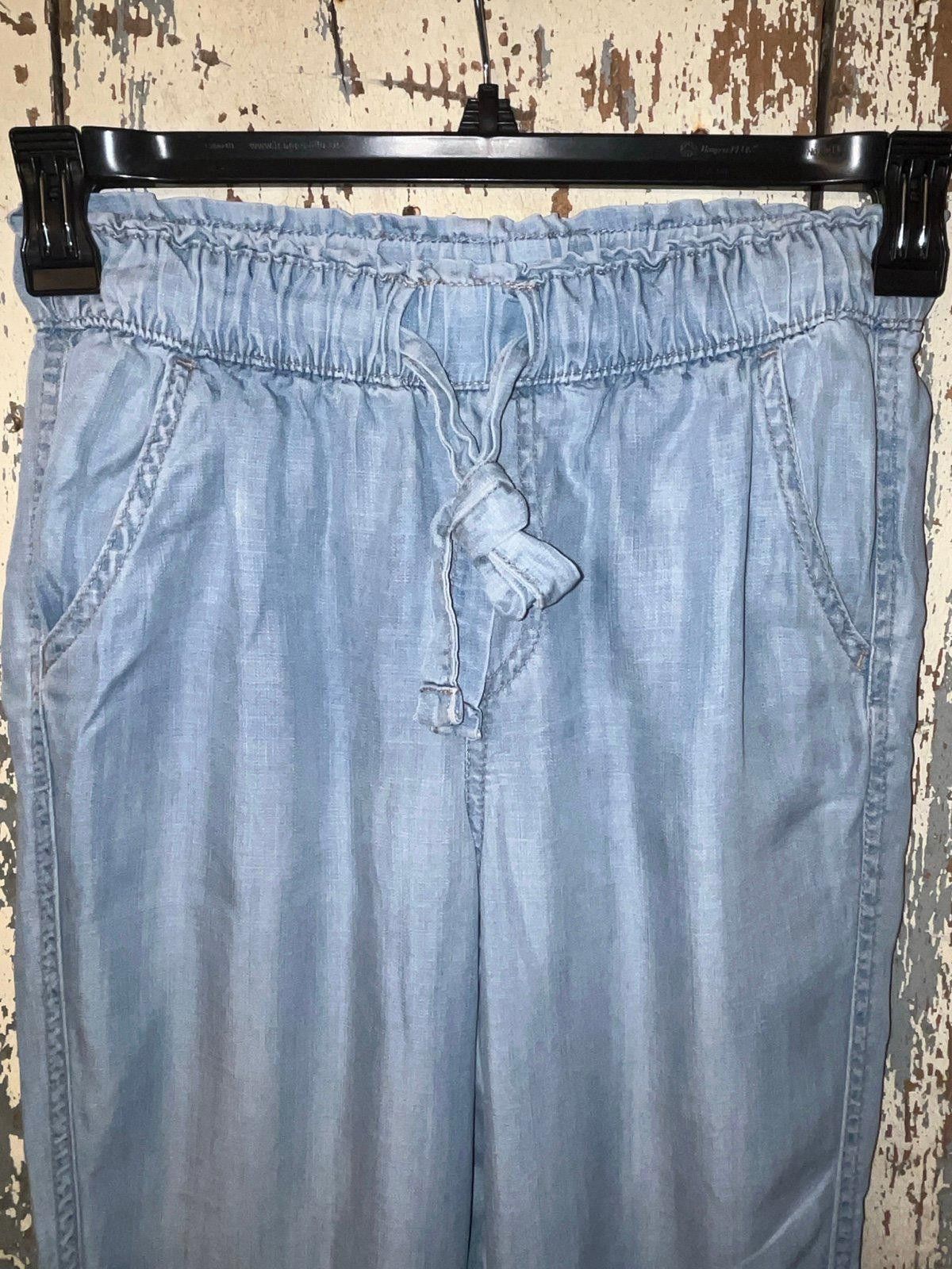 Designer Knox Rose Paper Bag light denim pants size XS Size 26" / US 2 / IT 38 - 2 Thumbnail