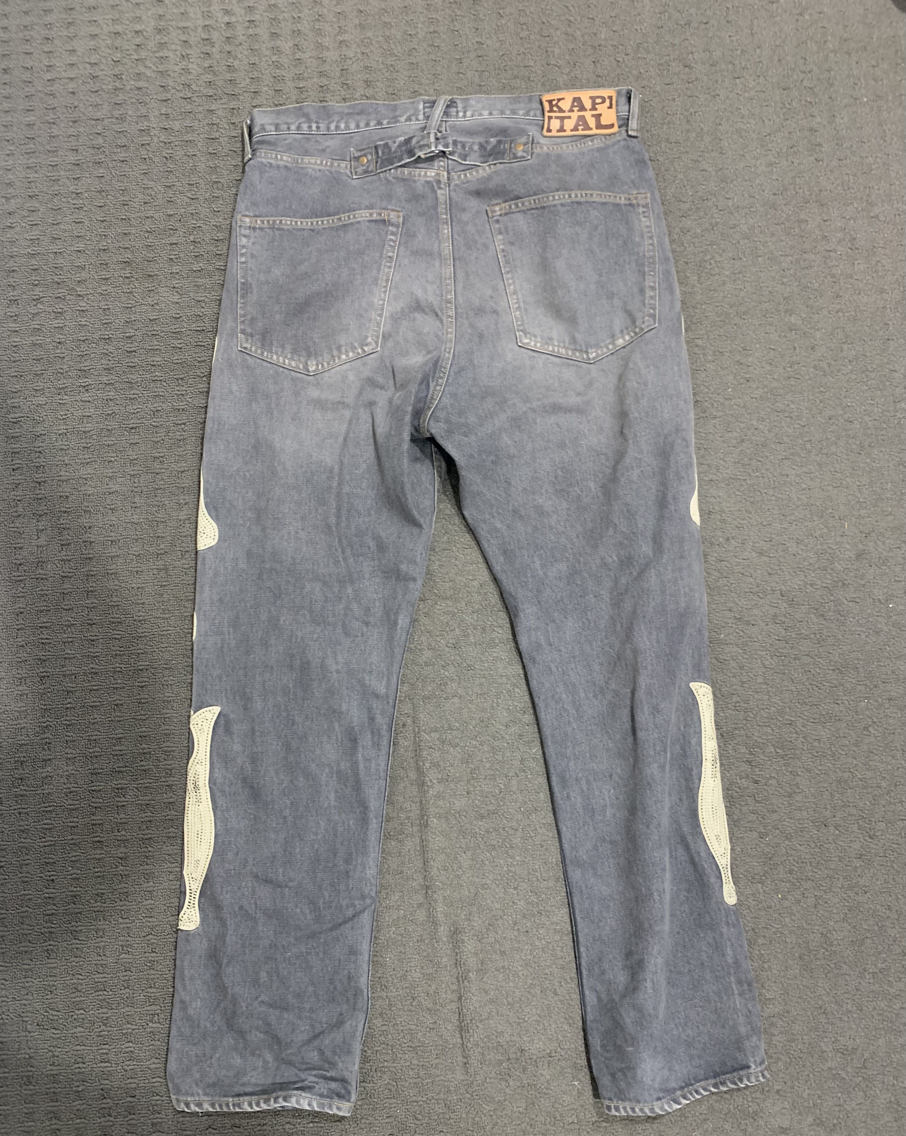 Kapital Kapital 14oz Black Mexican Tuxedo Denim Bone 5p Okabilly 36 Size US 36 / EU 52 - 2 Thumbnail