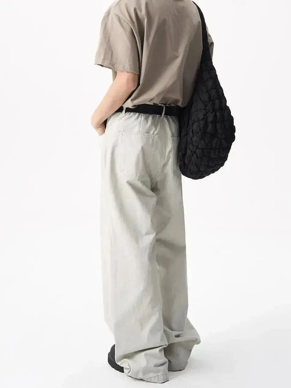 Japanese Brand Solid color straight leg wide leg jeans Size US 32 / EU 48 - 4 Thumbnail