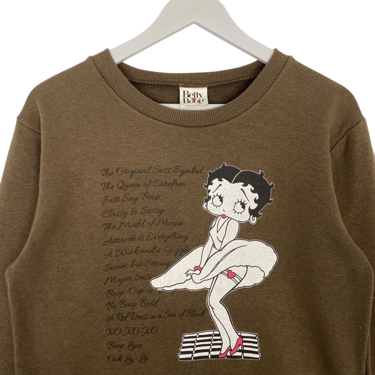 Vintage Vintage Betty Boop Sweatshirt Crewneck Brown Pullover Size S Size S / US 4 / IT 40 - 4 Thumbnail